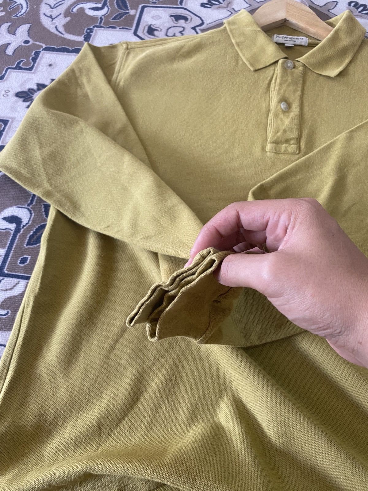 Yves Saint Laurent YVESSAINTLAURENT LONG SLEEVE POLO Size US L / EU 52-54 / 3 - 6 Thumbnail
