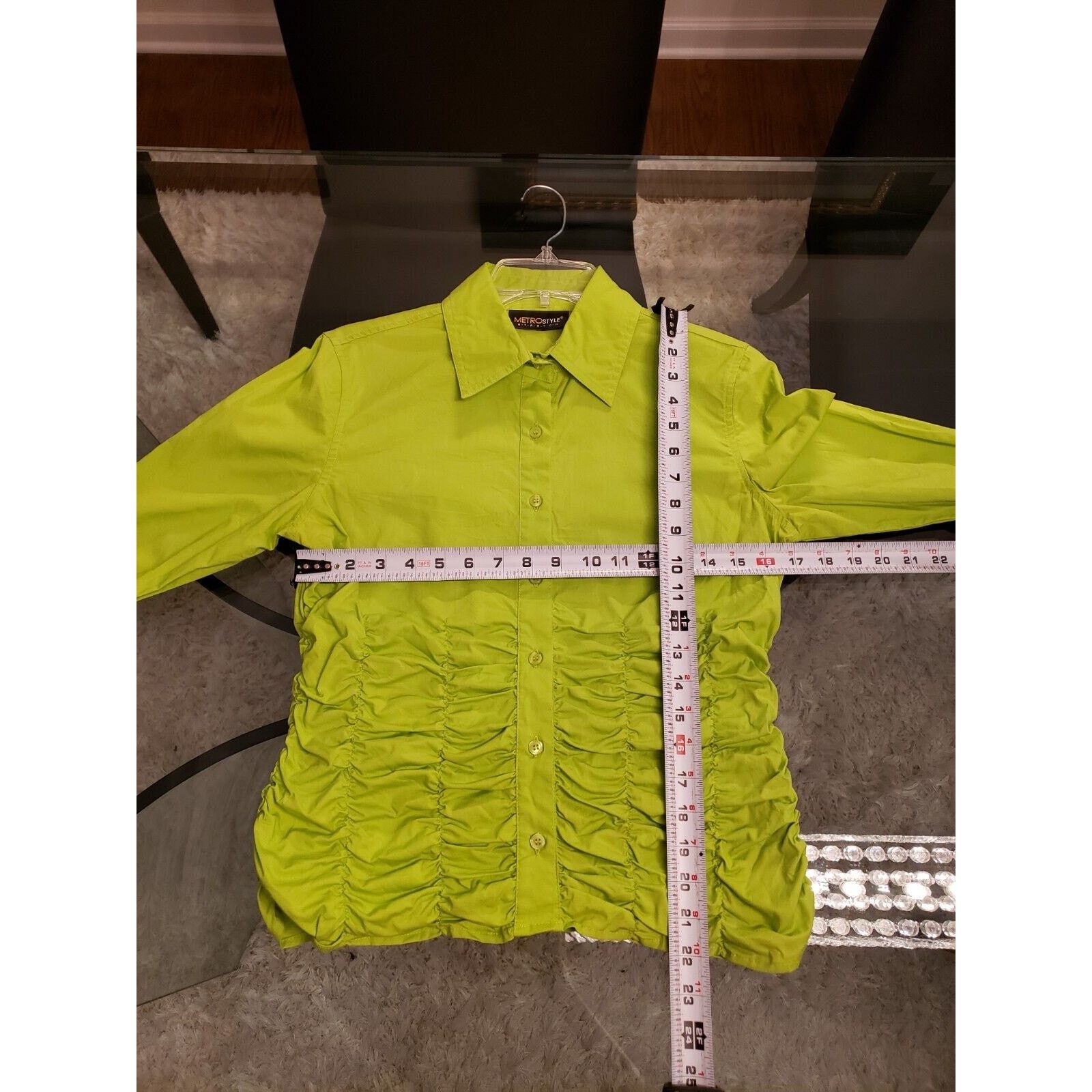 Other Metro Style Cotton Collared Long Sleeve Button Down Shirt 8 Size M / US 6-8 / IT 42-44 - 12 Thumbnail