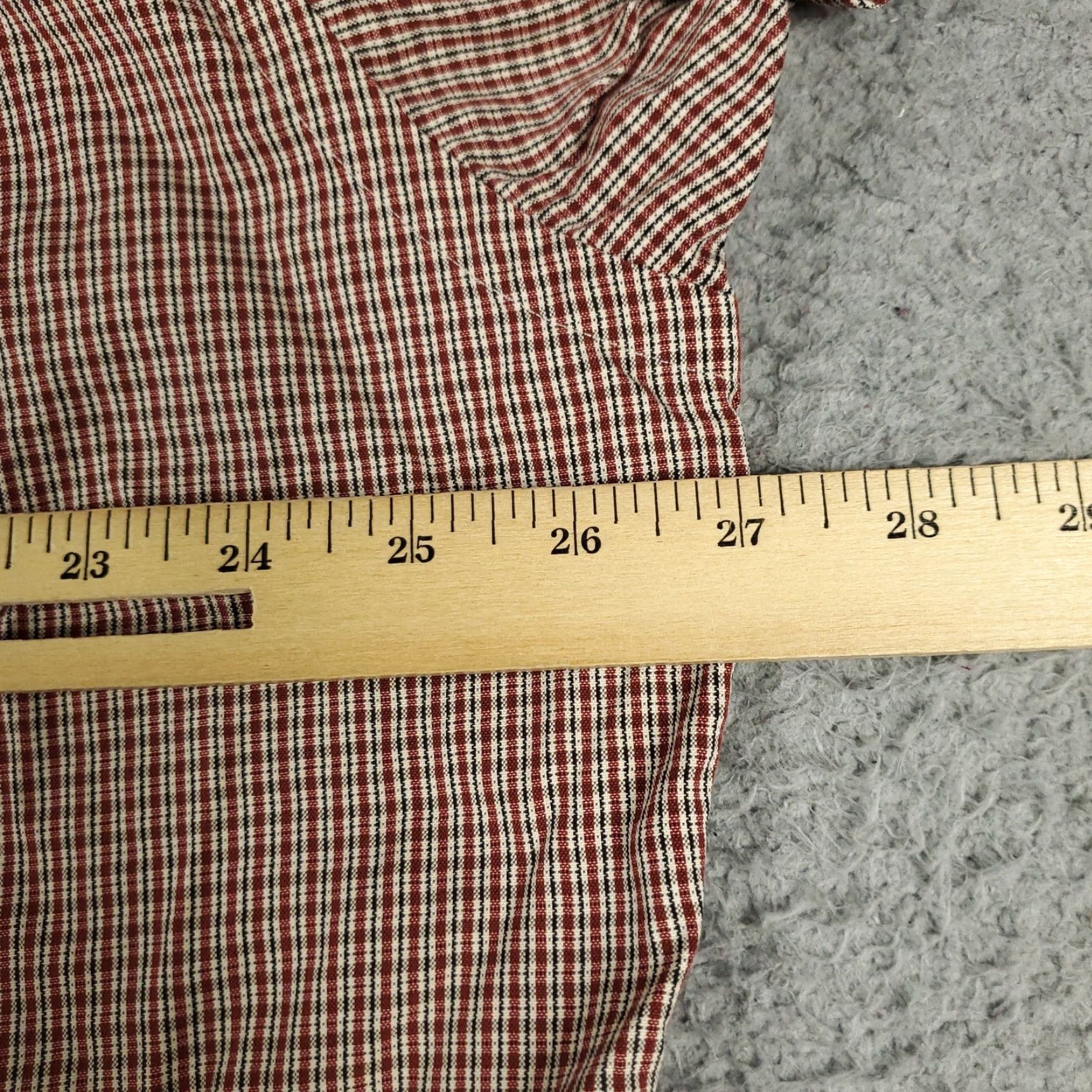 Ralph Lauren Ralph Lauren Dress Shirt Mens Size 17 Red Plaid Button Down Long Sleeve Classic Size 46R - 6 Thumbnail