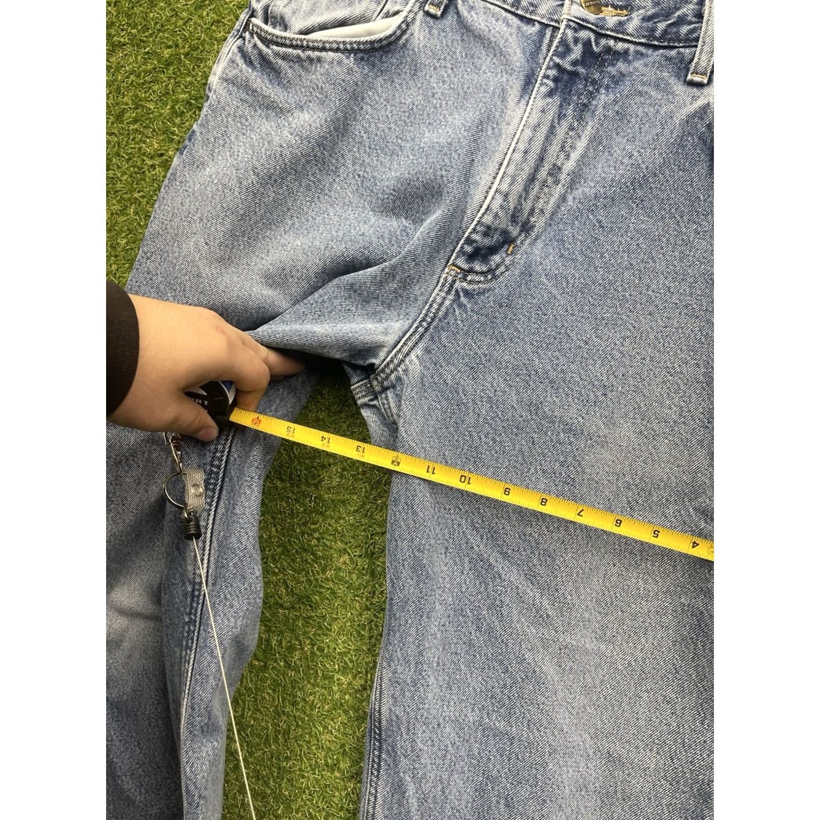 Carhartt Carhartt Jeans Mens 36x30 Blue Denim Relaxed Straight Lined Workwear Size US 36 / EU 52 - 5 Thumbnail