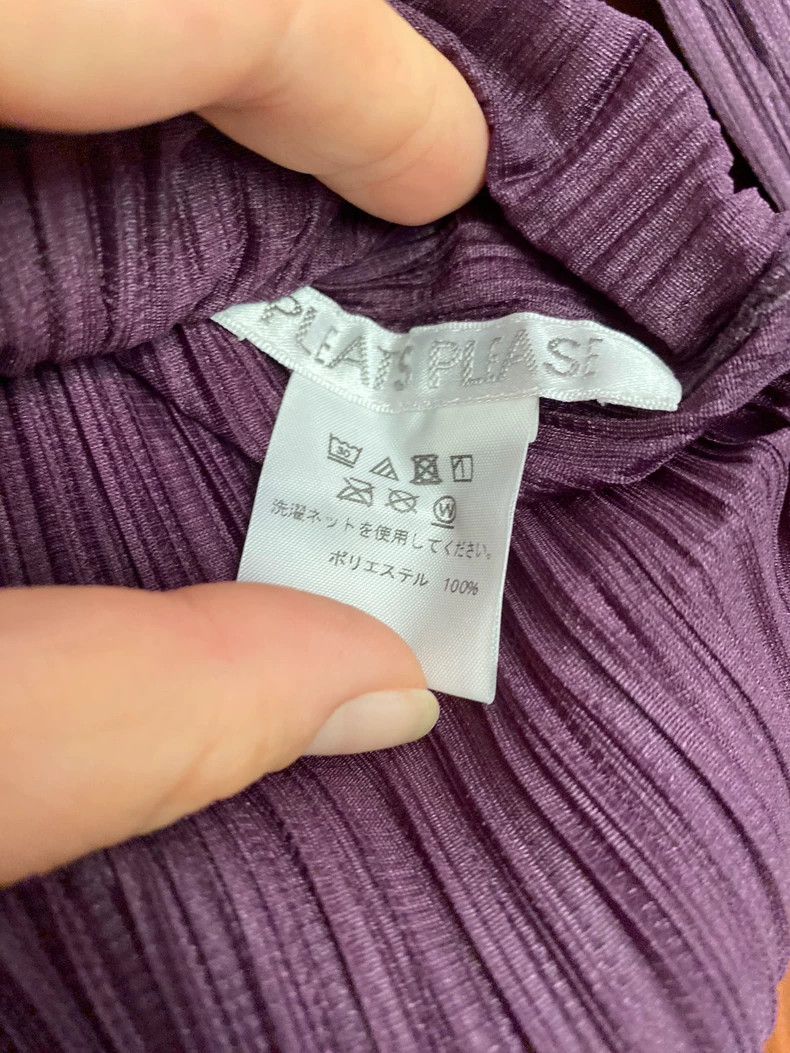 Issey Miyake Issey Miyake size:3 Purple pleated top Size XS / US 0-2 / IT 36-38 - 2 Thumbnail
