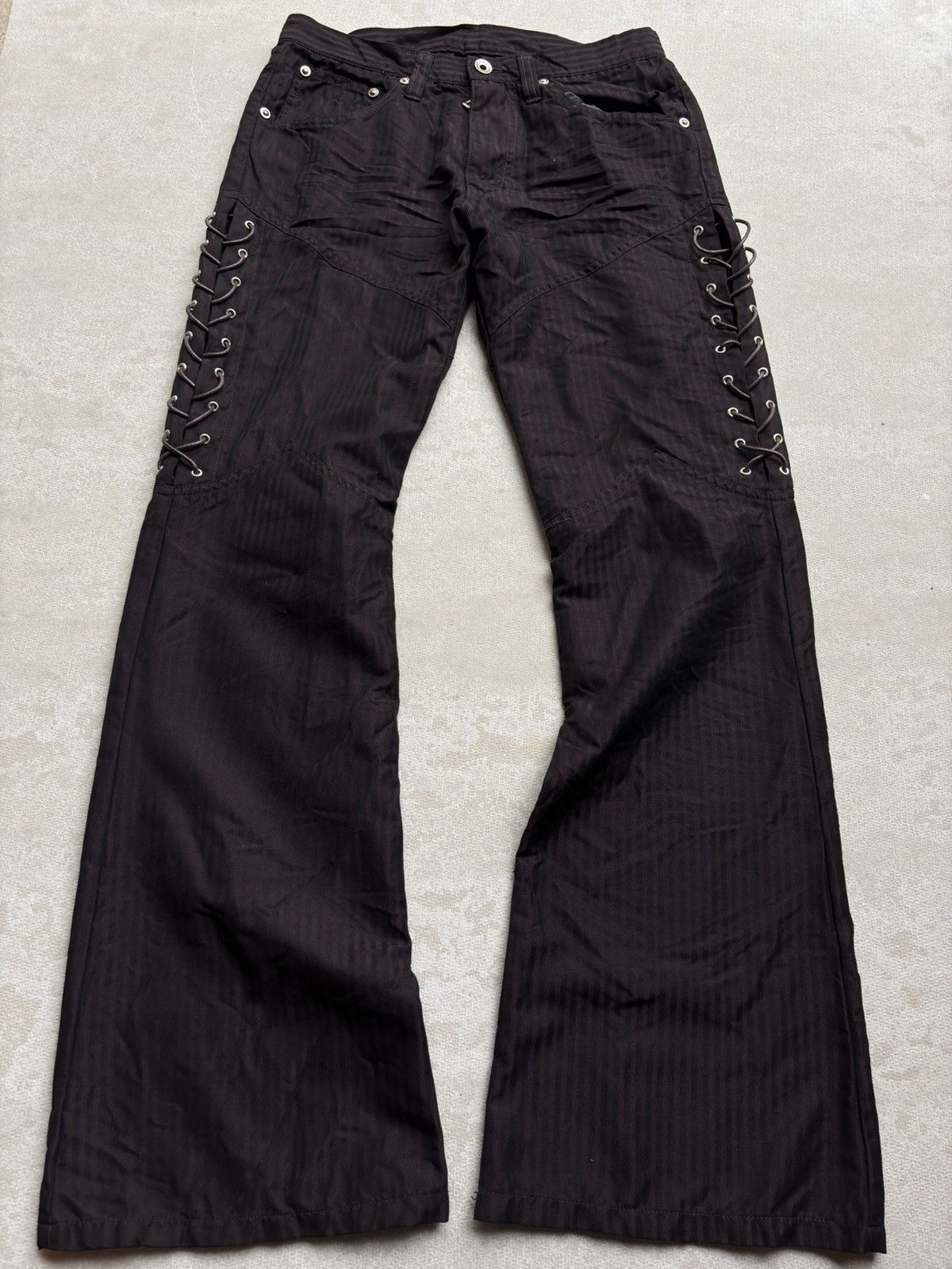 semanticdesign SEMANTIC DESIGN lace up flare pants Size US 28 / EU 44 - 1 Thumbnail
