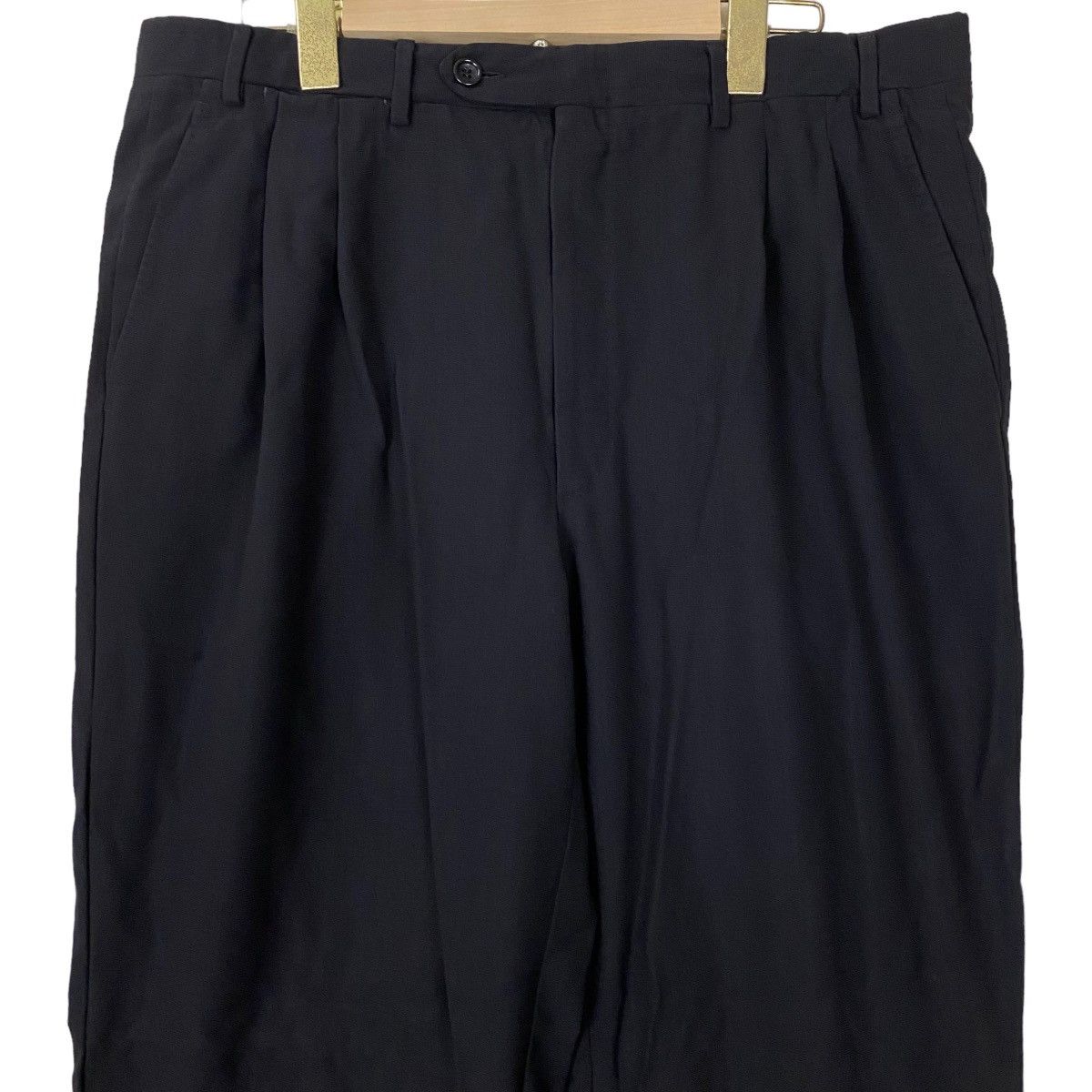 Canali Vintage Canali Italy Black Formal Wool Trousers Slack Pants Size US 35 - 2 Thumbnail