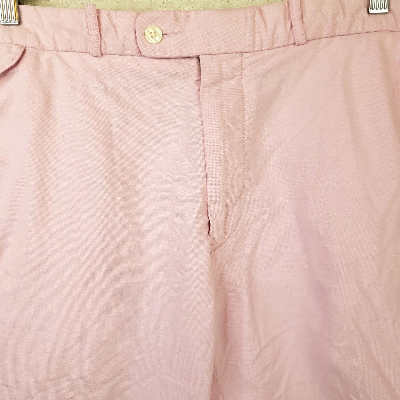 Polo Ralph Lauren Polo Ralph Lauren Mens Chino Shorts Pink 40 11 Inseam 11 5-Pocket Birddog Logo Linen Look Lightweight Belted Classic Rise Mid-Blue? Actually Pink Size US L / EU 52-54 / 3 - 4 Thumbnail