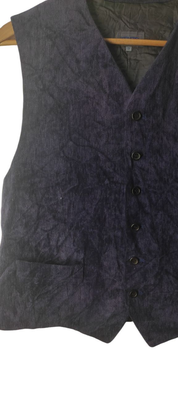 Kenzo KENZO CUDROY SLEEVELES VEST JACKET Size US S / EU 44-46 / 1 - 5 Thumbnail