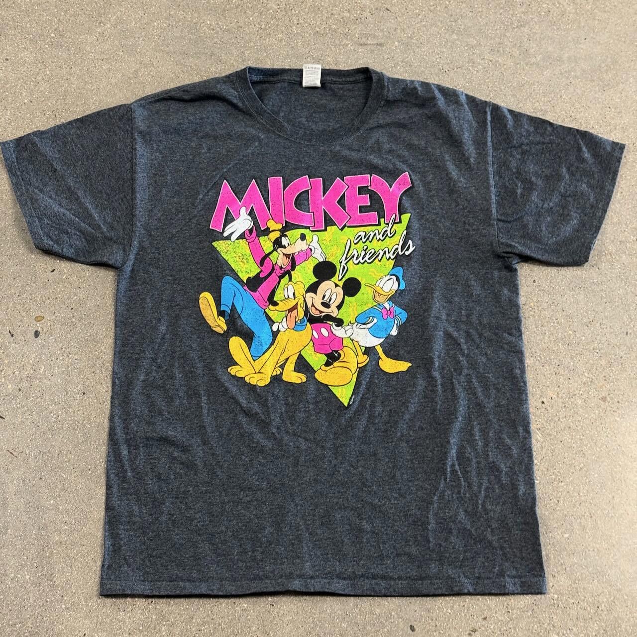 Fruit Of The Loom VTG 90s Mickey & Friends Neon Tee Fruit of the Loom Adult L Size US L / EU 52-54 / 3 - 1 Thumbnail