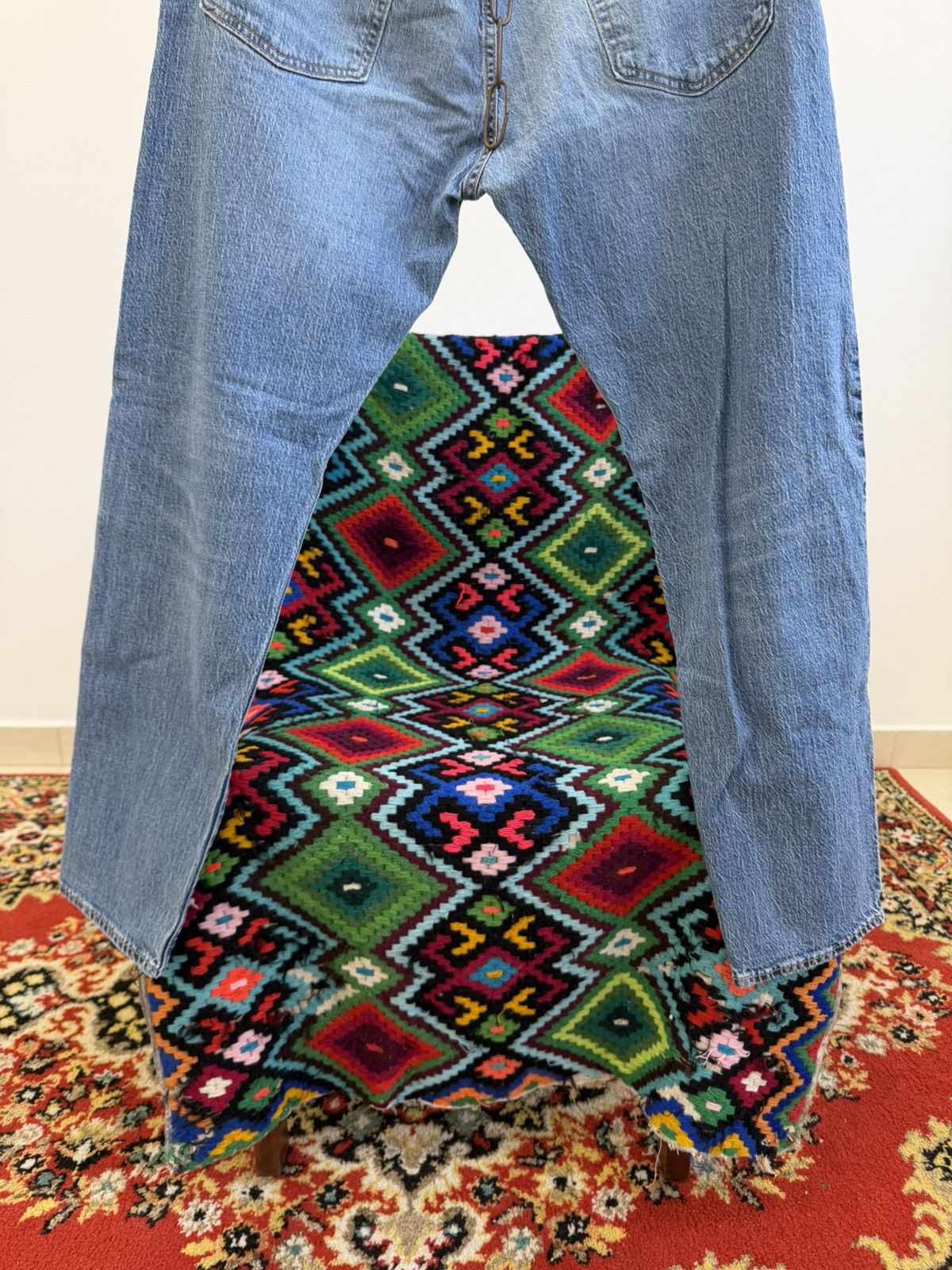 Hedi Slimane Vintage Dior Hedi Slimane Style Washed Denim Jeans Size US 32 / EU 48 - 6 Thumbnail
