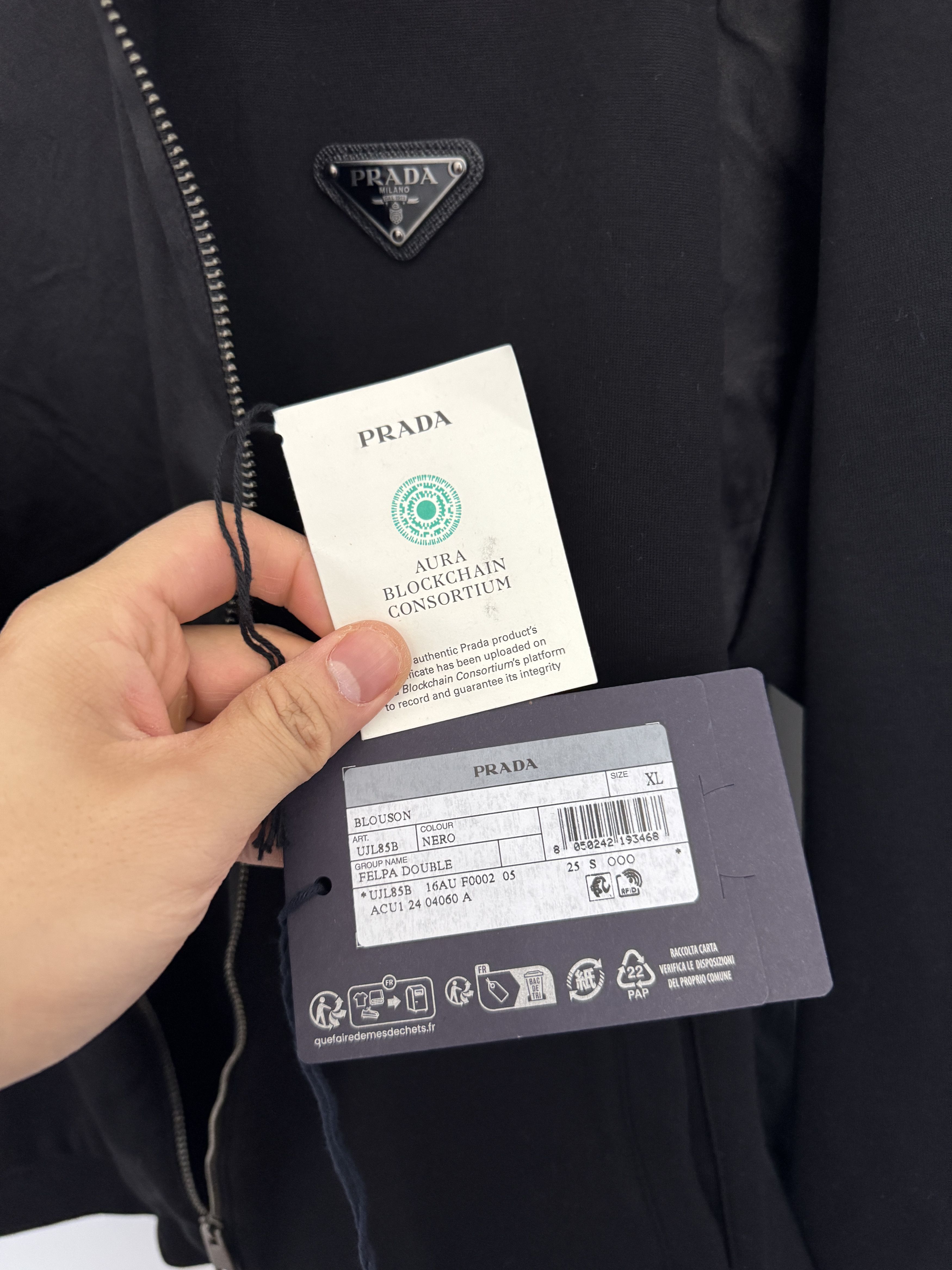 Prada PRADA Technical Fleece Cardigan Track Jacket RRP $4350 Size US XL / EU 56 / 4 - 15 Thumbnail