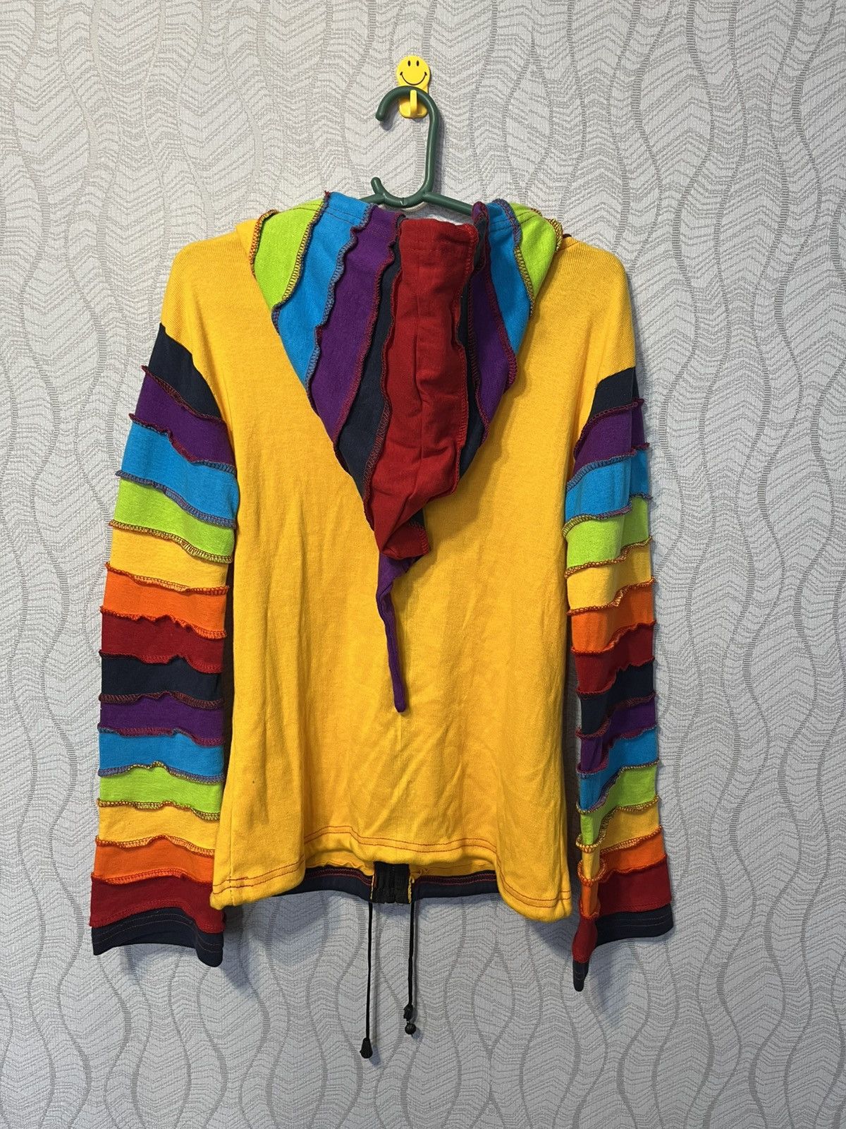 Handmade Vintage Little Kathmandu Rainbow Zip Hoodie Y2K Colourful Size S / US 4 / IT 40 - 5 Thumbnail