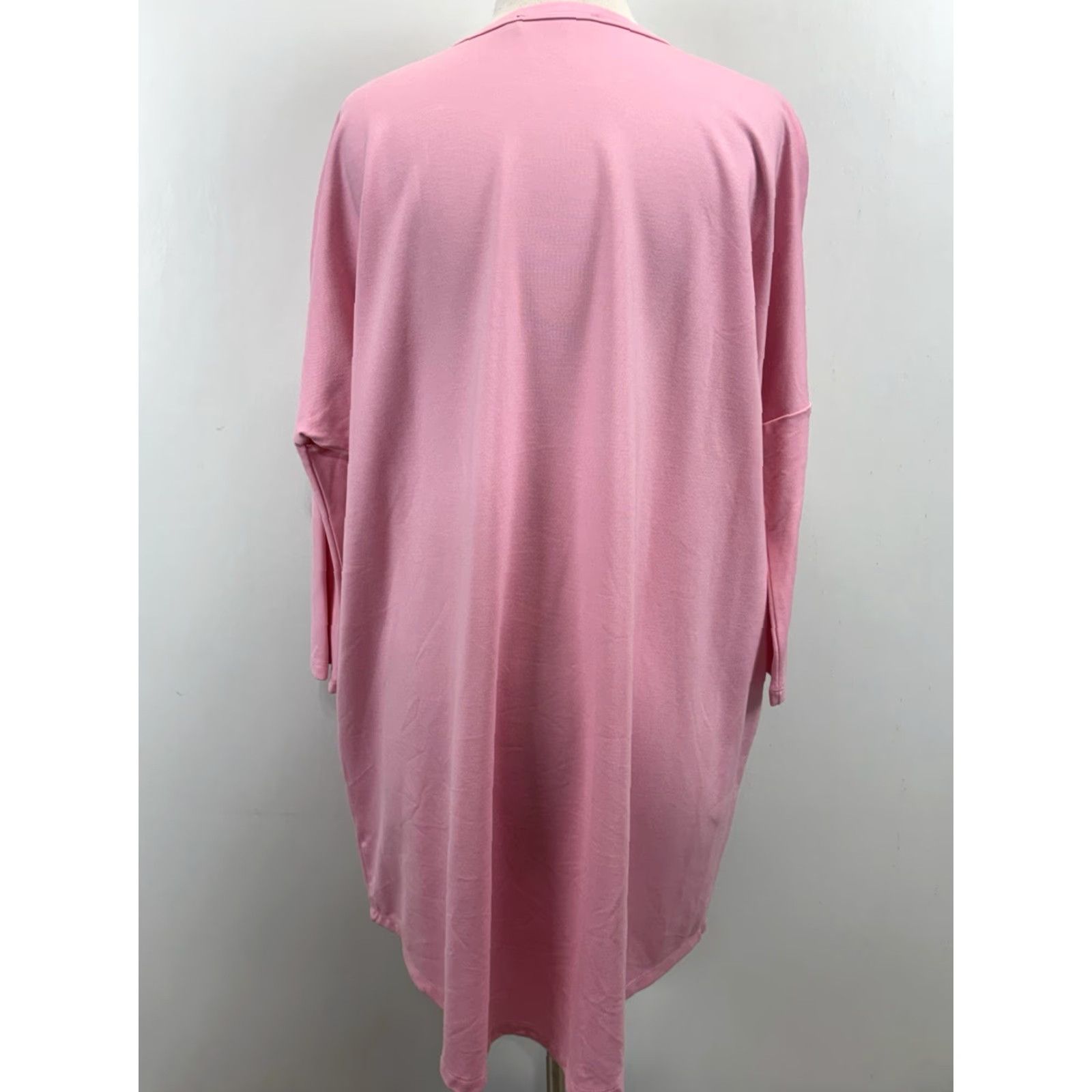 Vintage Pomander Place Sue Dress L/XL Pink 3/4 Sleeve Shoult Slouchy Confort Rayon Blend Short Dress Casual Travel Womens Size L / US 10 / IT 46 - 3 Thumbnail