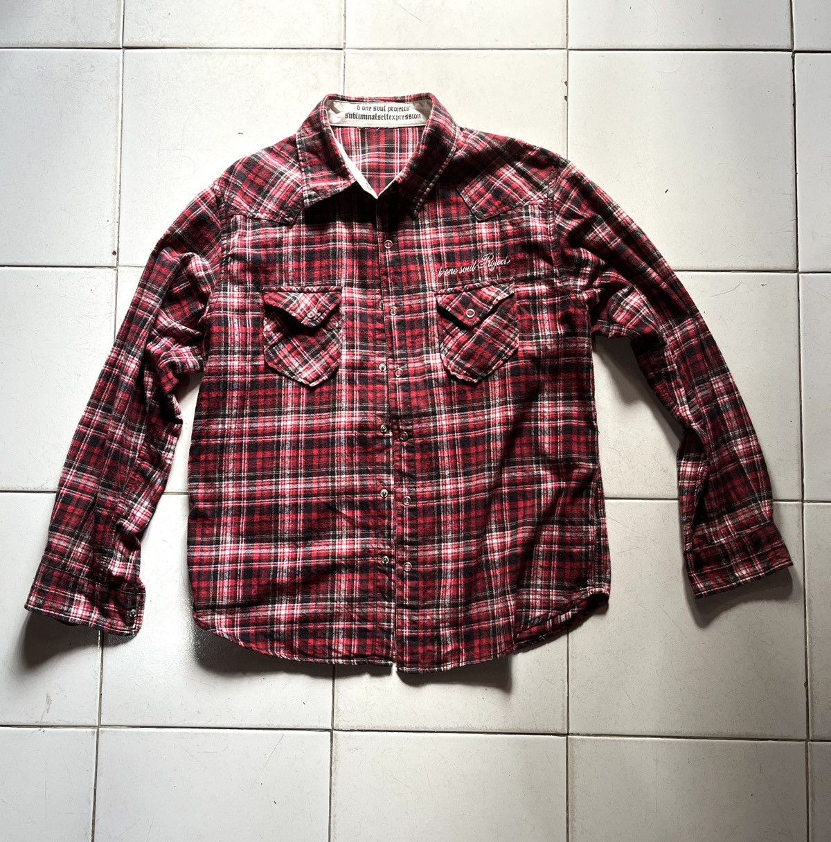If Six Was Nine × Japanese Brand × Le Grande Bleu (L.G.B.) Bone soul project shirt.if six was nine style Size US L / EU 52-54 / 3 - 1 Thumbnail