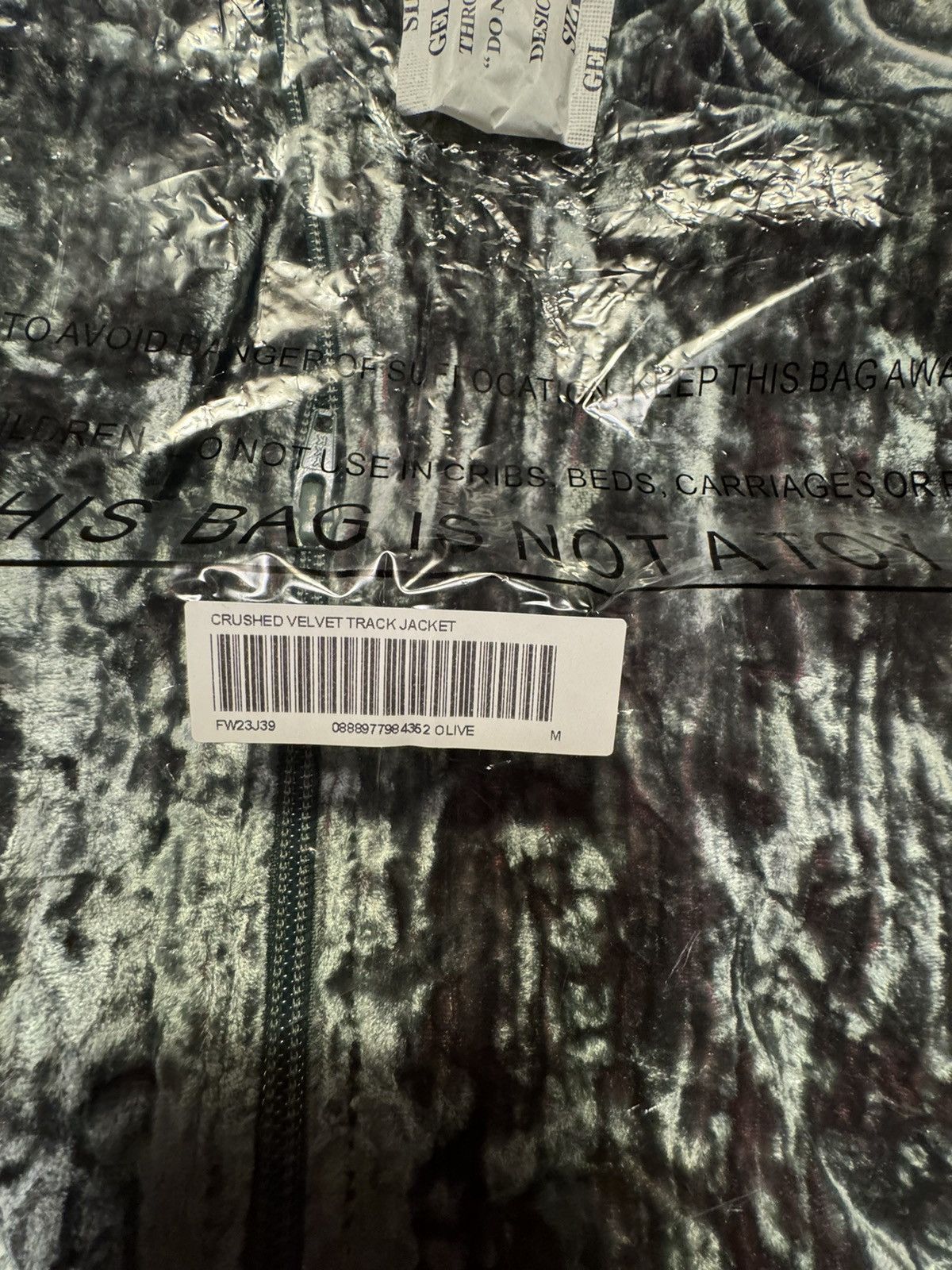 Supreme Crushed Velvet Track Jacket