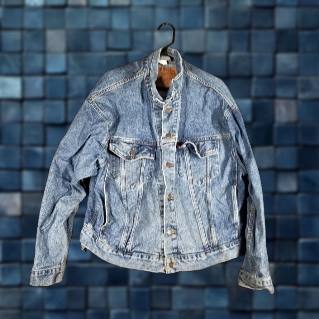 Levi's VINTAGE Levi's Jacket Mens Large ROAD Goat Flaw Blue Denim Trucker 70598-4891 Size US L / EU 52-54 / 3 - 1 Thumbnail