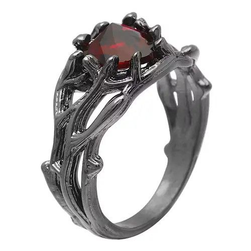 Other Romantic Dark Cubic Ring Size ONE SIZE - 1 Thumbnail