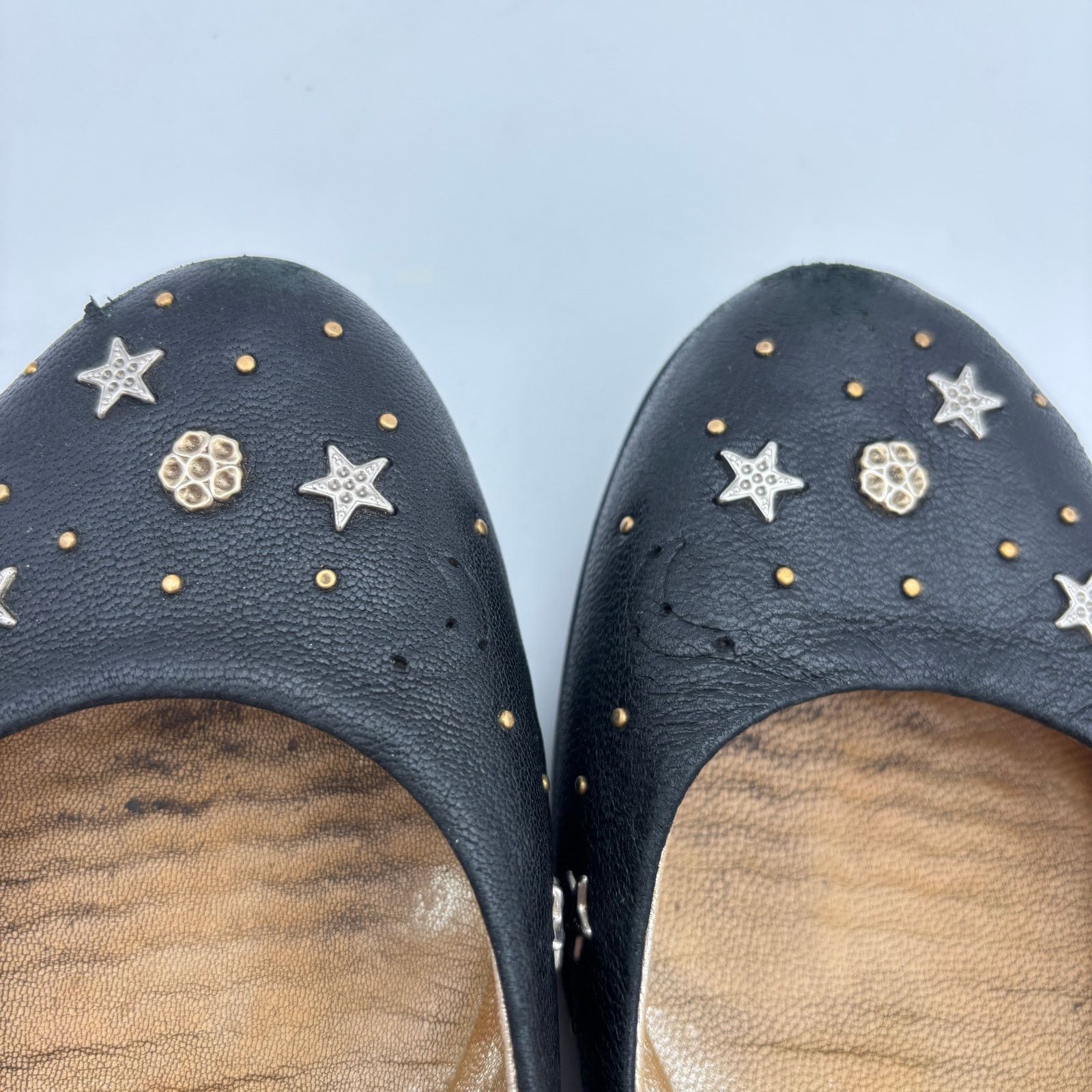 Jimmy Choo Jimmy Choo Star Studded Leather Ballet Flats Women's 40 Size US 10 / IT 40 - 10 Thumbnail