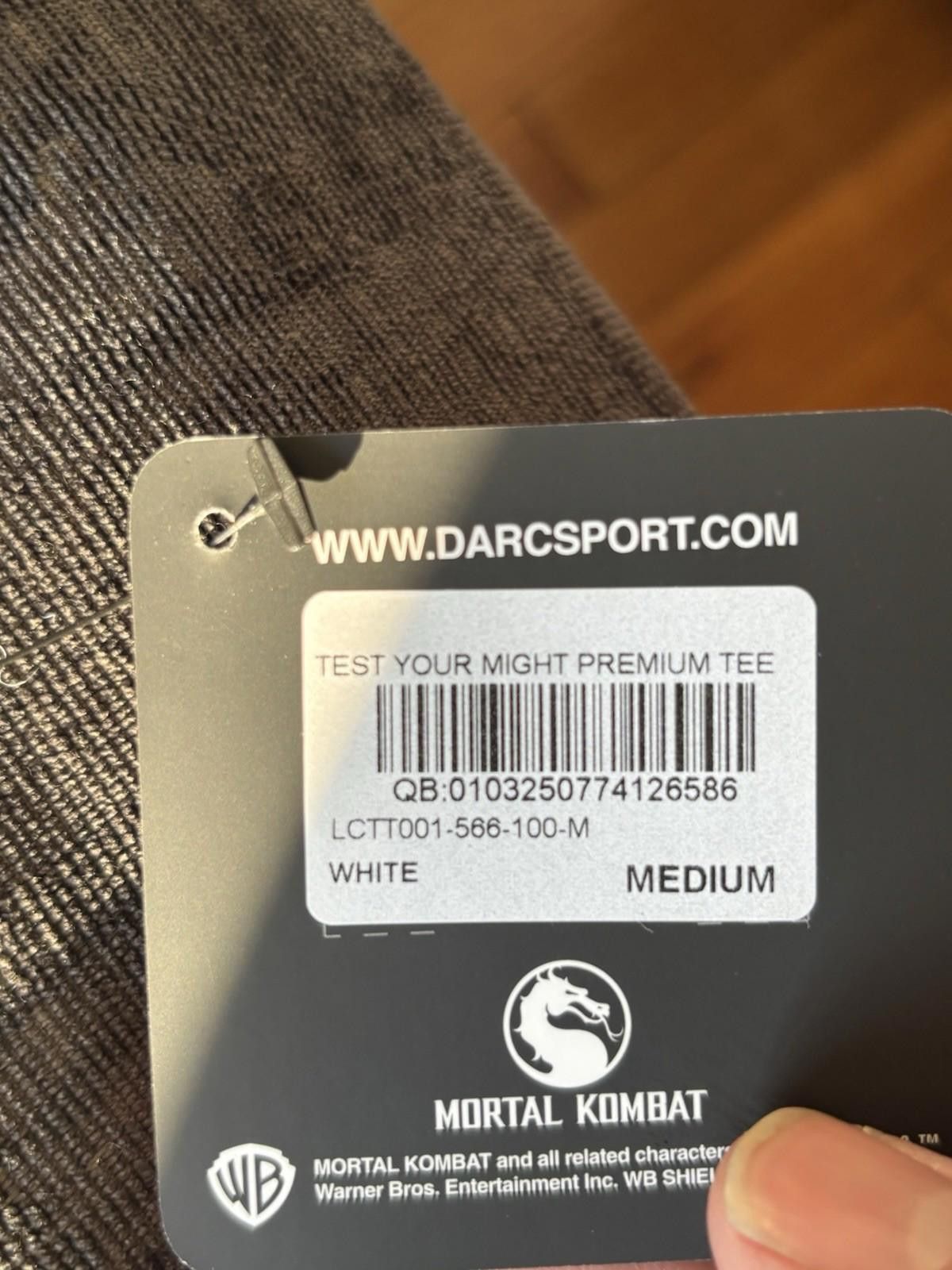 Darc Sport Darc Sport Mortal Kombat Collab Net White Tee Size US M / EU 48-50 / 2 - 2 Thumbnail