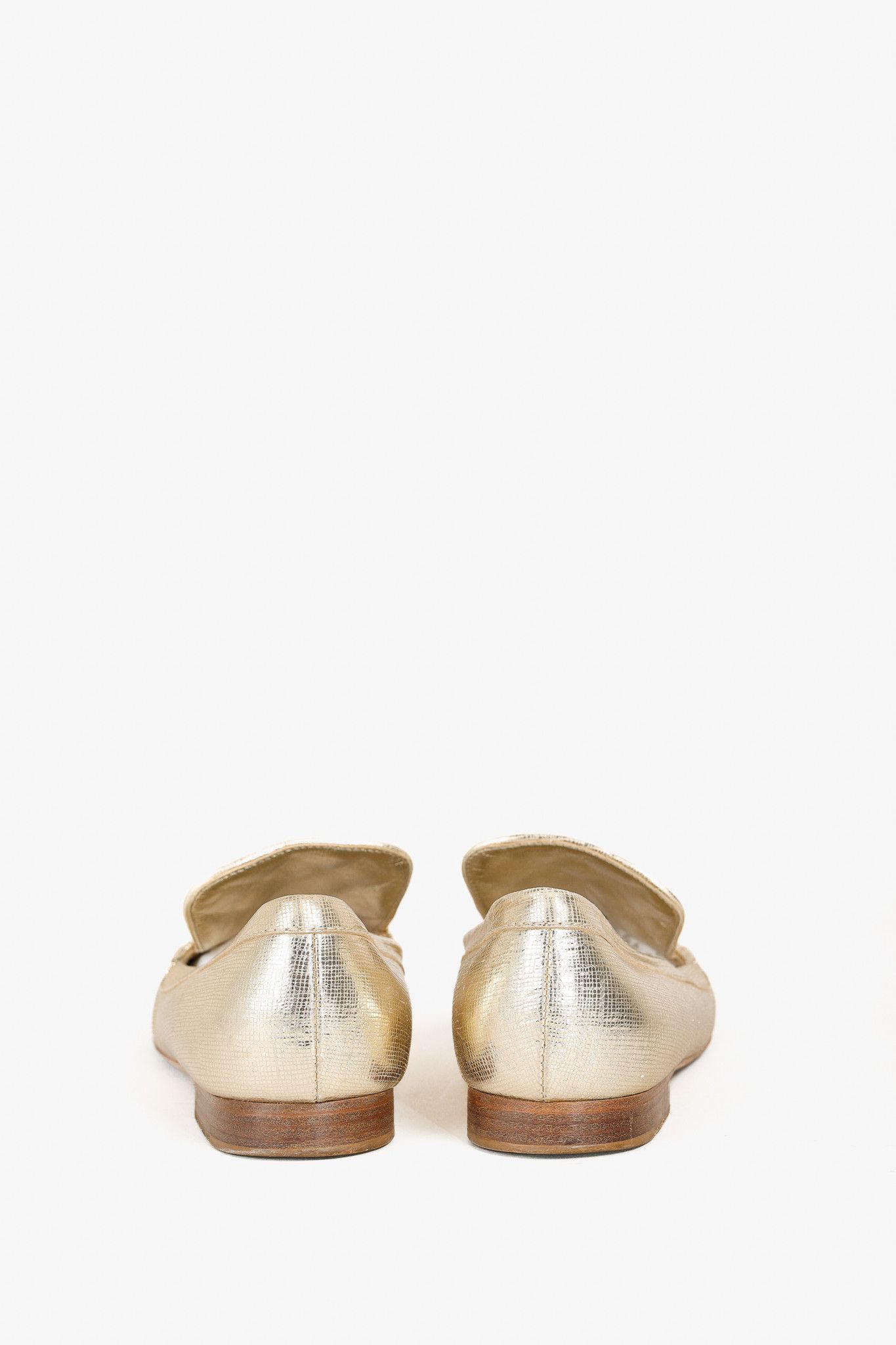 Chanel Chanel Gold CC Quilted Leather Loafers Size US 6 / IT 36 - 4 Thumbnail
