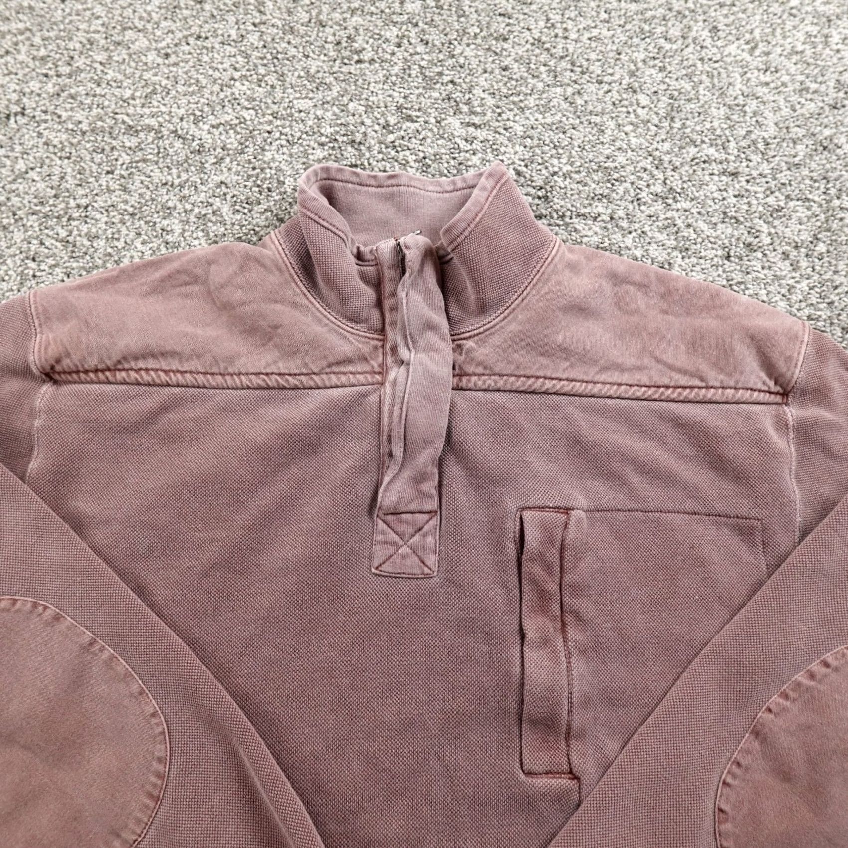 Vintage Woolrich Sweater Mens M Purple Pullover Elbow Patch Zip Sweatshirt Jacket Size US M / EU 48-50 / 2 - 5 Thumbnail