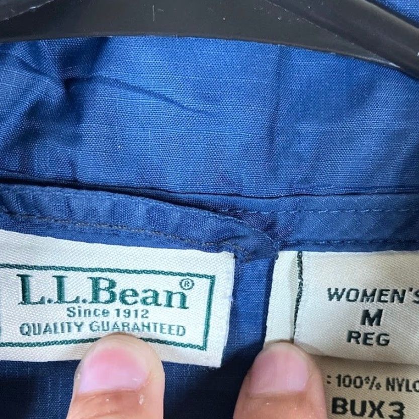 Adidas L.L. Bean Womens Jacket Windbreaker Navy Blue Full Zip 100% Nylon Medium Size M / US 6-8 / IT 42-44 - 6 Thumbnail