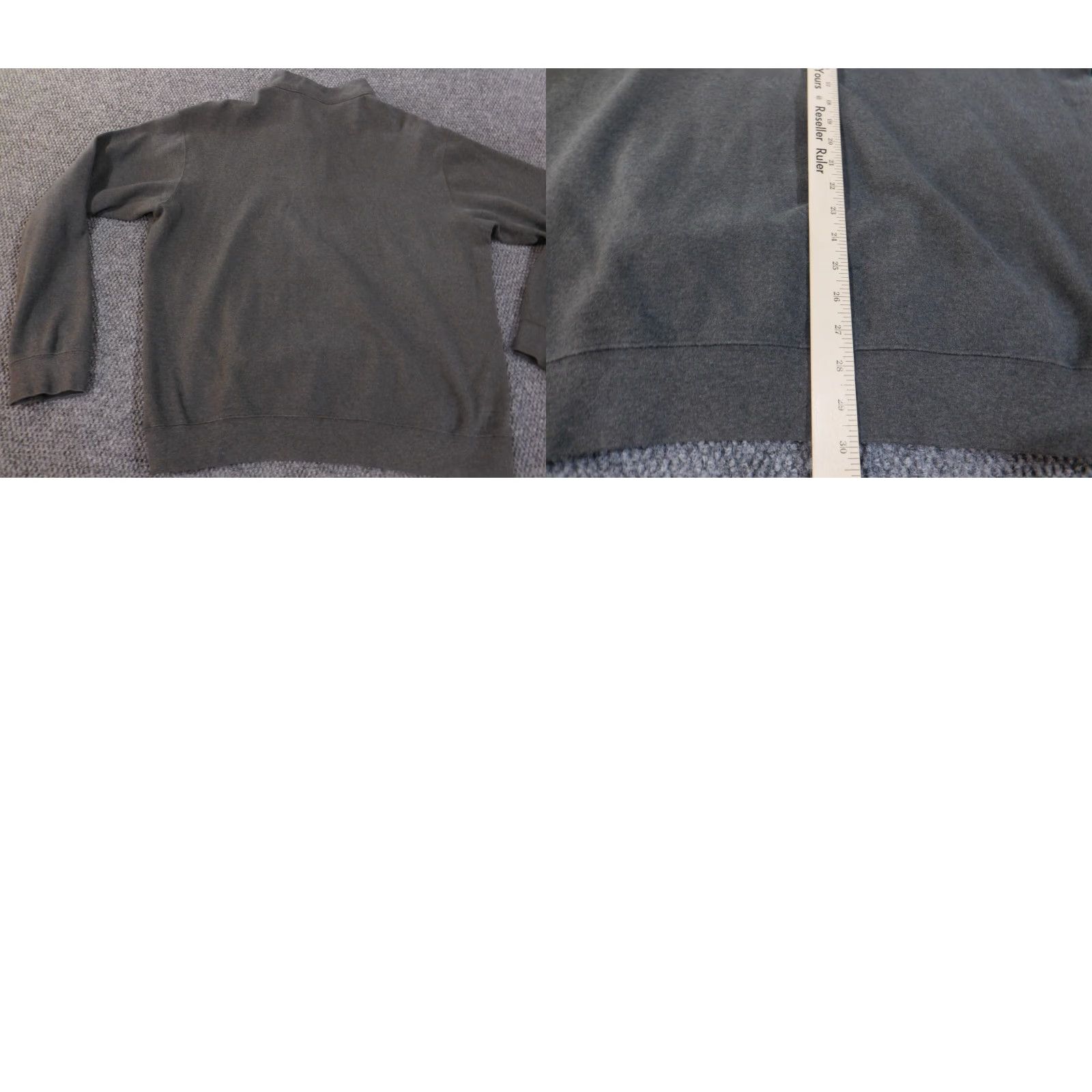 Peter Millar peter millar Quarter Zip XXL Sweater Gray Mens Pullover Golf Classic Cotton Size US XXL / EU 58 / 5 - 8 Thumbnail