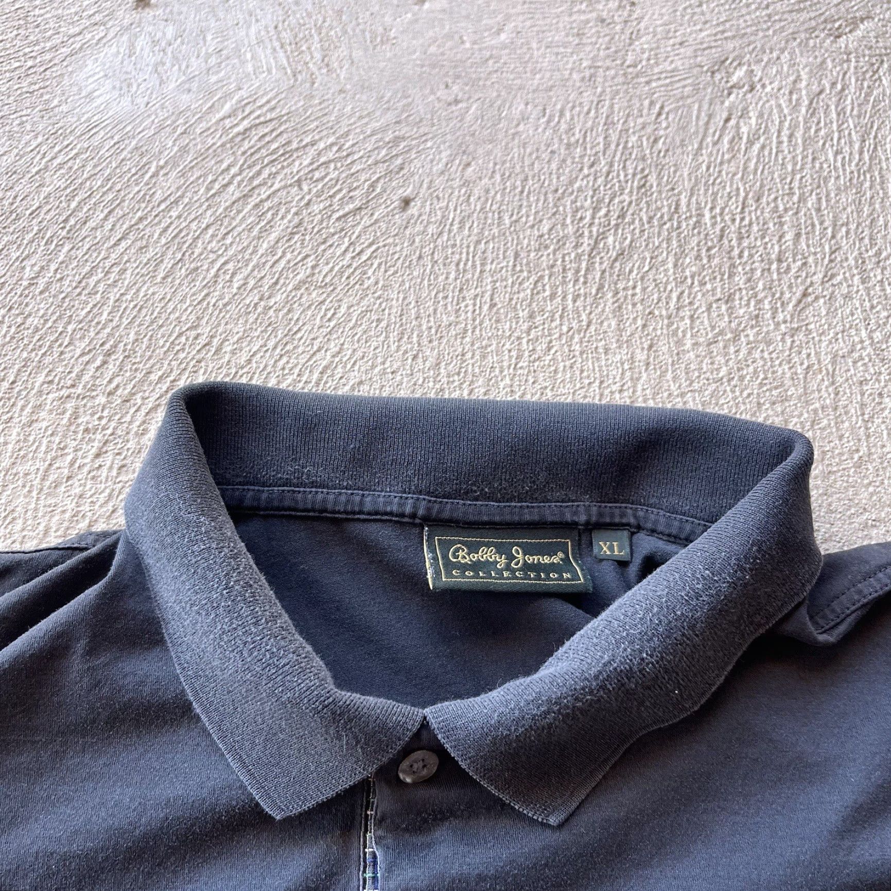 Vintage Masters Shirt Bobby Jones Polo Men XL Black Performance Stretch Golf Tournament Logo Embroidered Short Sleeve Collared Sports Classic Mens Size US XL / EU 56 / 4 - 4 Thumbnail