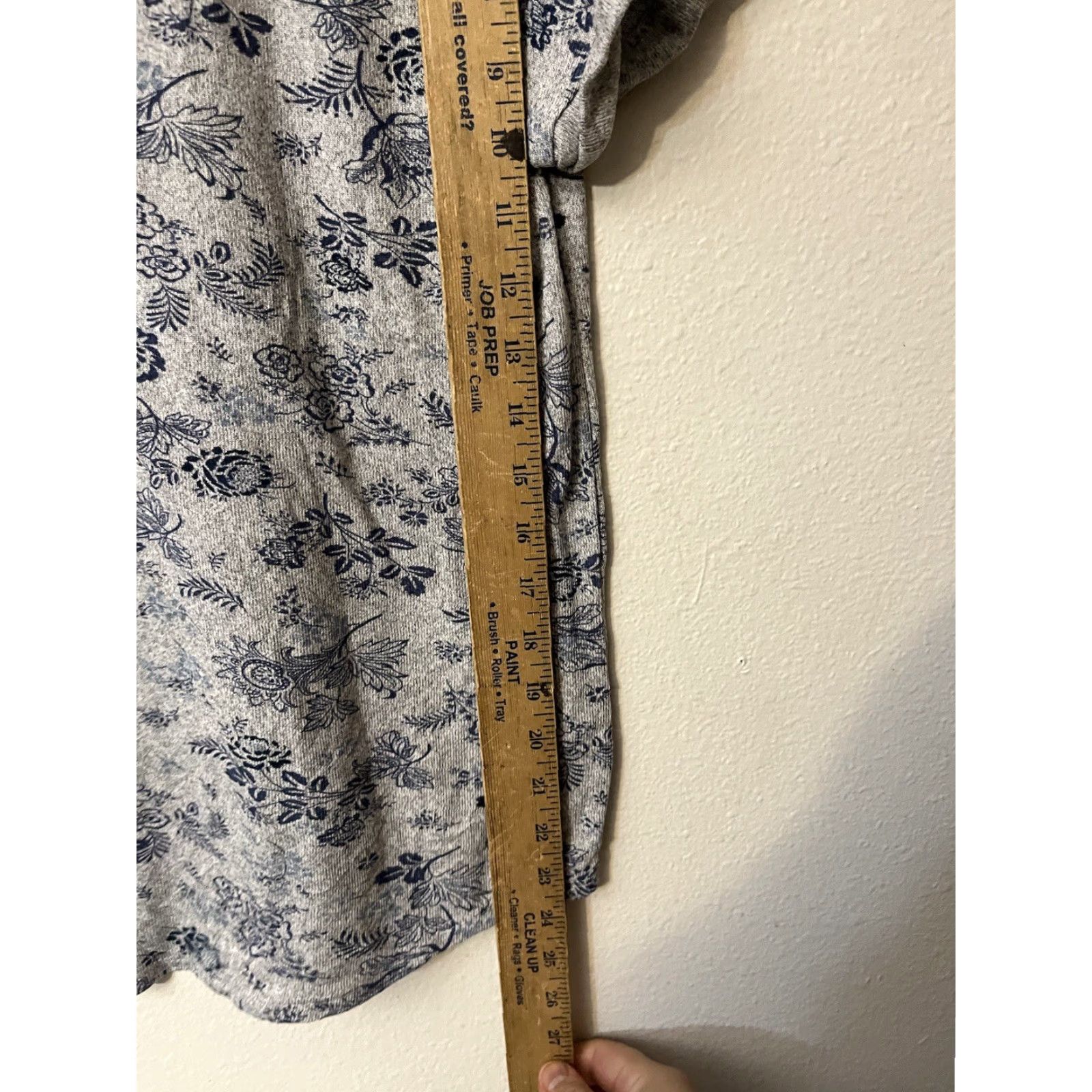 Lucky Brand VINTAGE Lucky Brand Sleep Shirt Women Short Sleeve Gray Floral Cotton Modal S/L Lounge Size S / US 4 / IT 40 - 5 Thumbnail