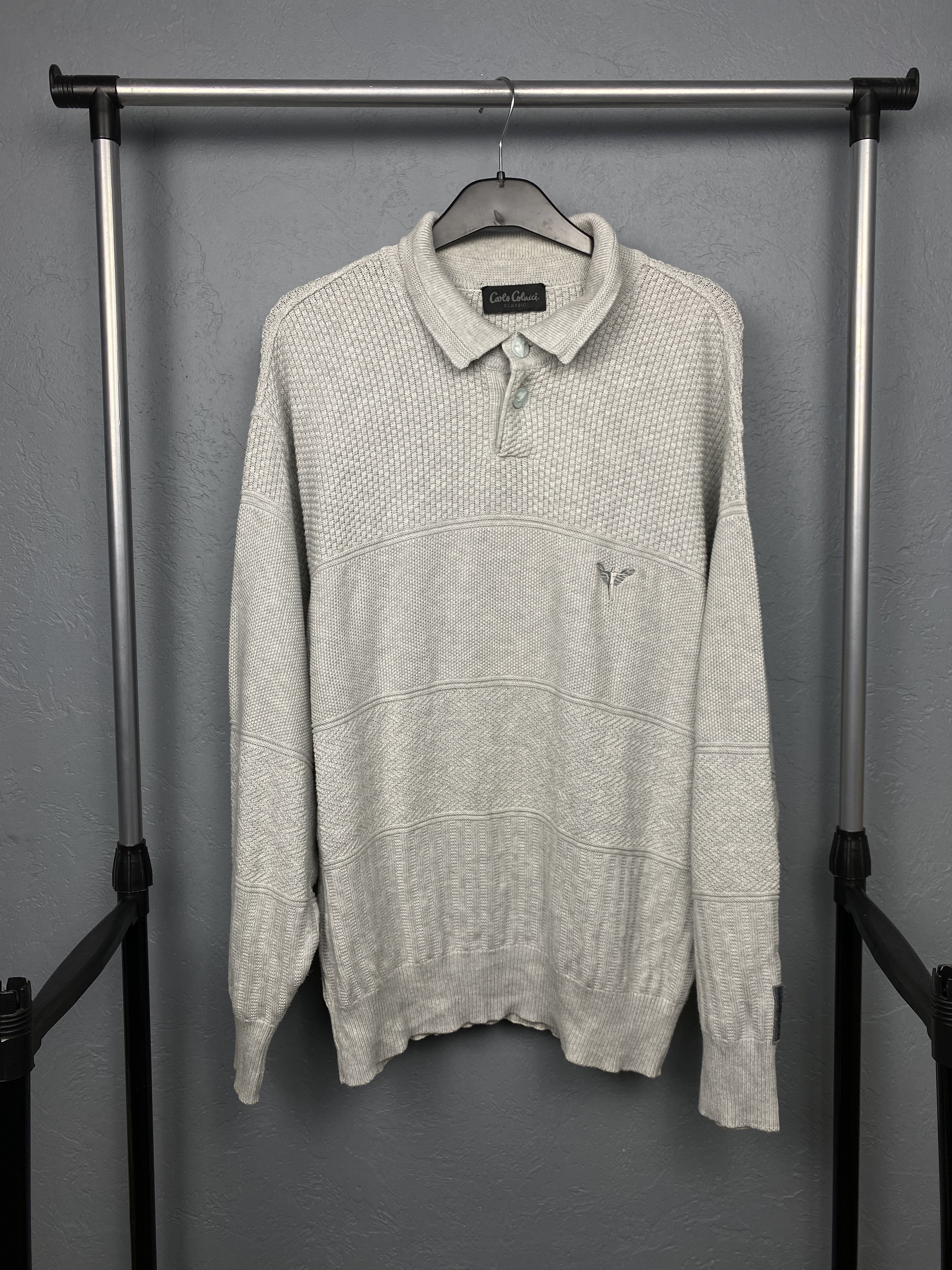Carlo Colucci Carlo Colucci Vintage Mens Knit Sweater Size US L / EU 52-54 / 3 - 1 Thumbnail