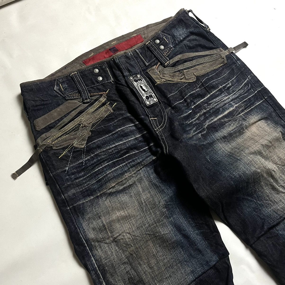 CLOSED × Marithe + Francois Girbaud 🔥RARE🔥 00s Multiple embllishments straps patches stitching Size US 30 / EU 46 - 2 Thumbnail