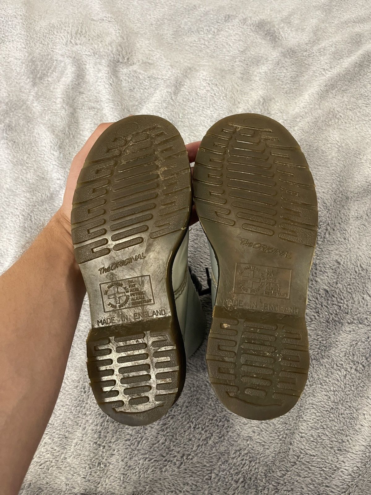 Dr. Martens Dr. Martens made in England aw612 vintage silver boots Size US 7 / IT 37 - 13 Thumbnail