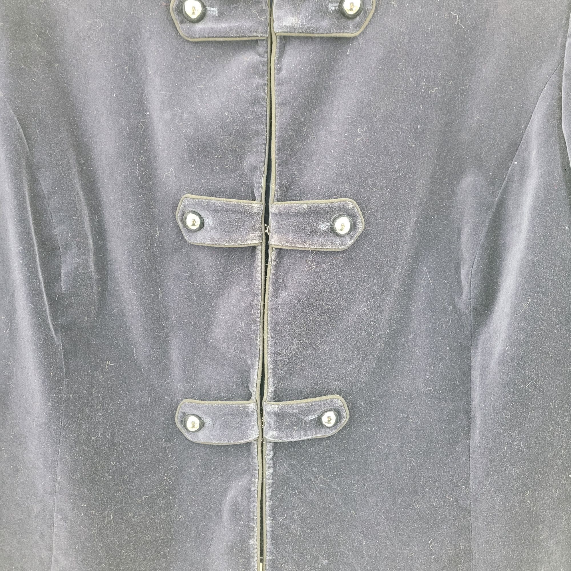 Other Alex Marie Womens Navy Blue Velour Band Blazer Jacket Sz 24W Size 3XL / US 20-22 - 5 Thumbnail