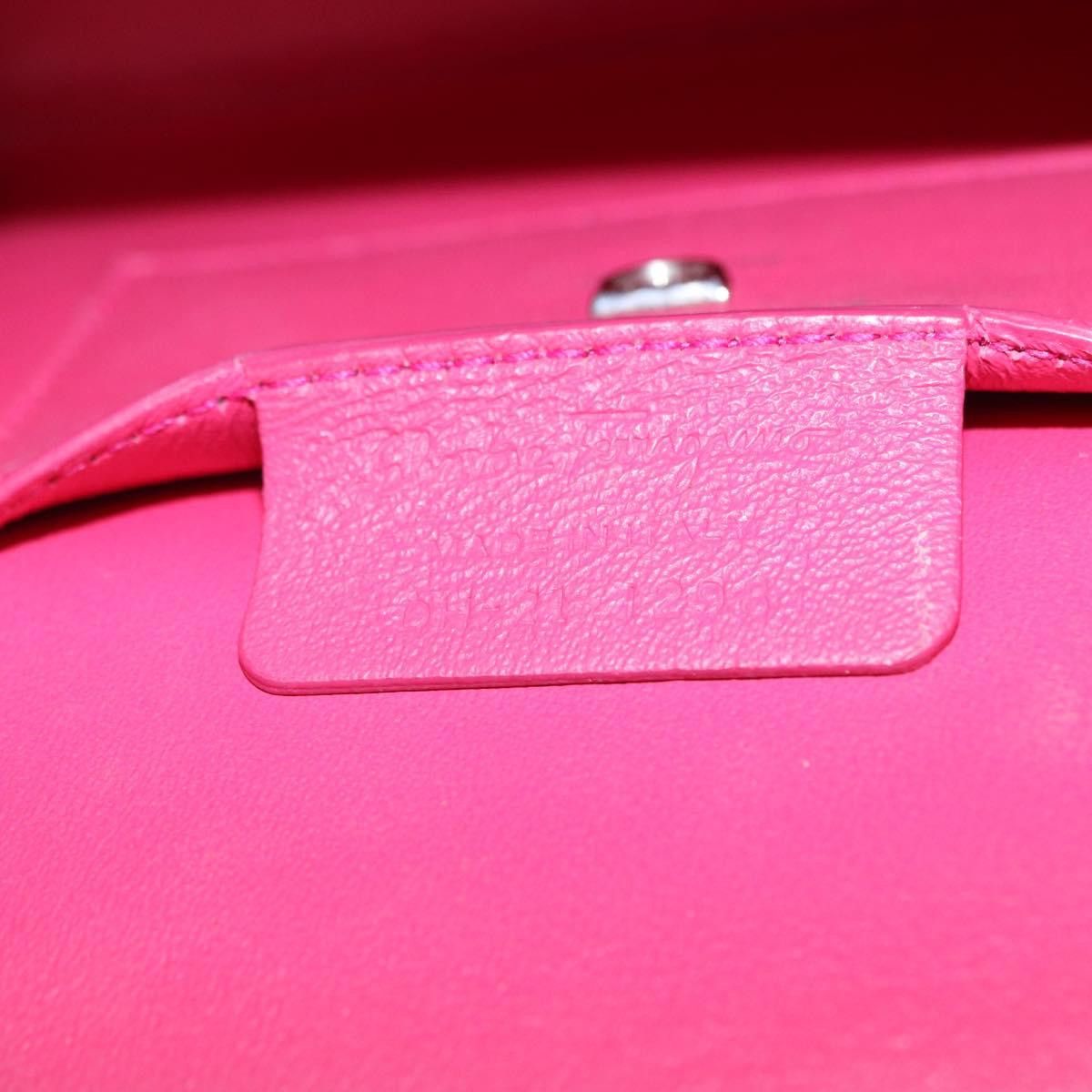Salvatore Ferragamo Salvatore Ferragamo Gancini Hand Bag Leather 2way Pink Size ONE SIZE - 4 Thumbnail