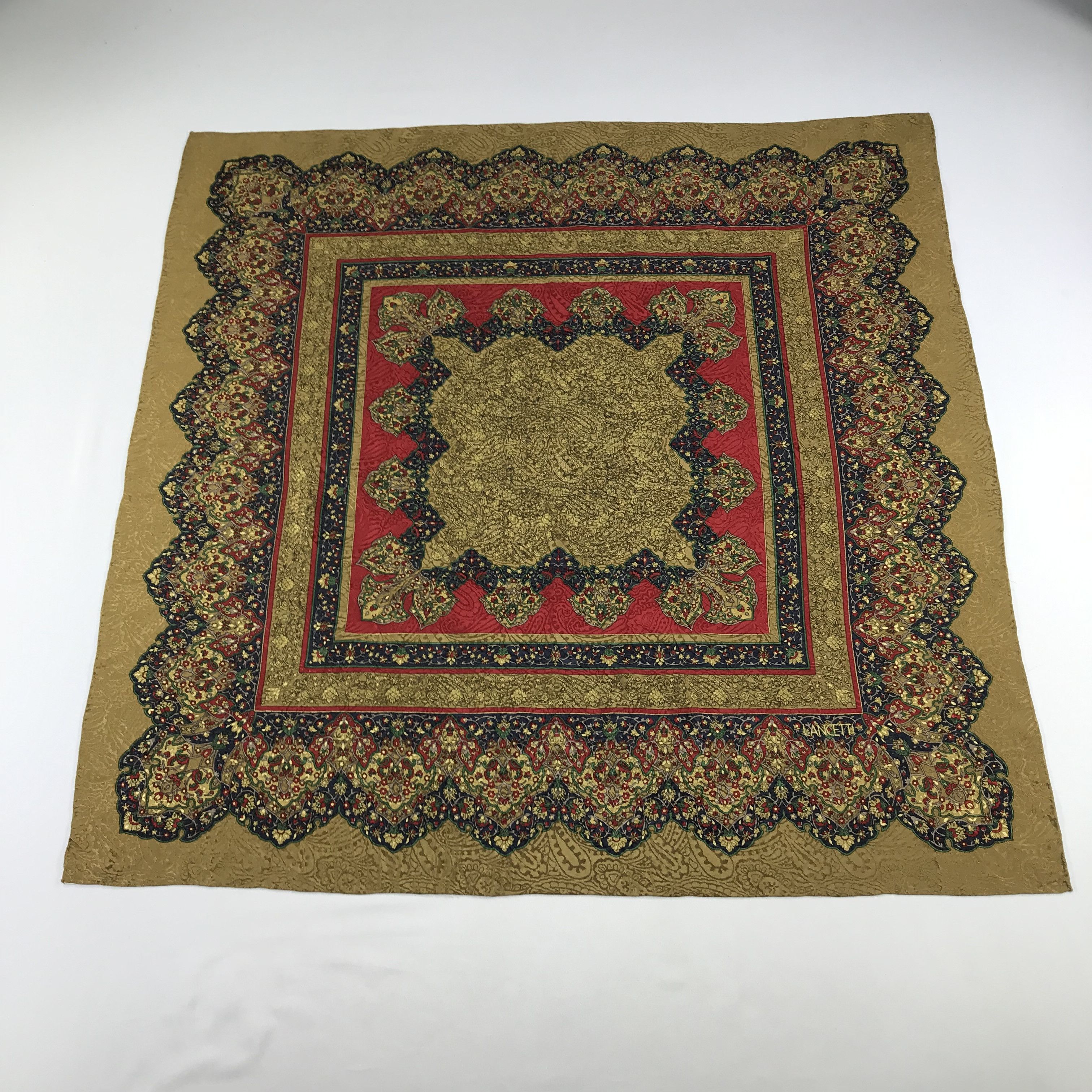 Lui di Lancetti Lancetti Luxury Floral Silk Scarf M193 Size ONE SIZE - 2 Thumbnail