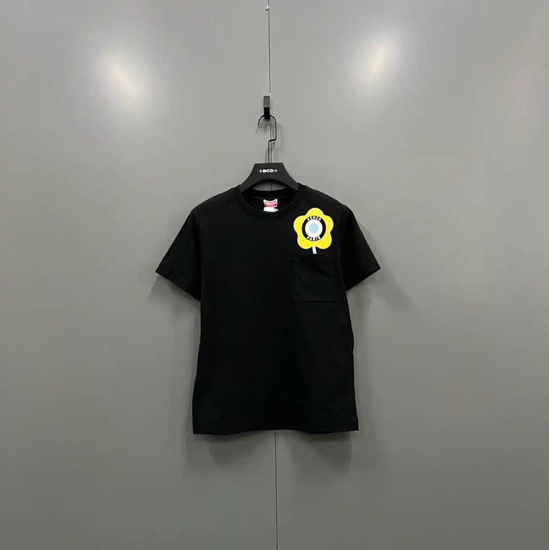 Kenzo KENZO Women's Black Logo Short Sleeve T-Shirt 0089 Size S / US 4 / IT 40 - 1 Thumbnail