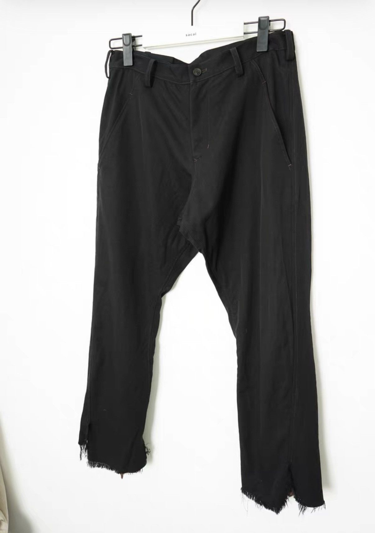 Sulvam Sulvam Double Layer Distressed Pants Size US 32 / EU 48 - 2 Thumbnail