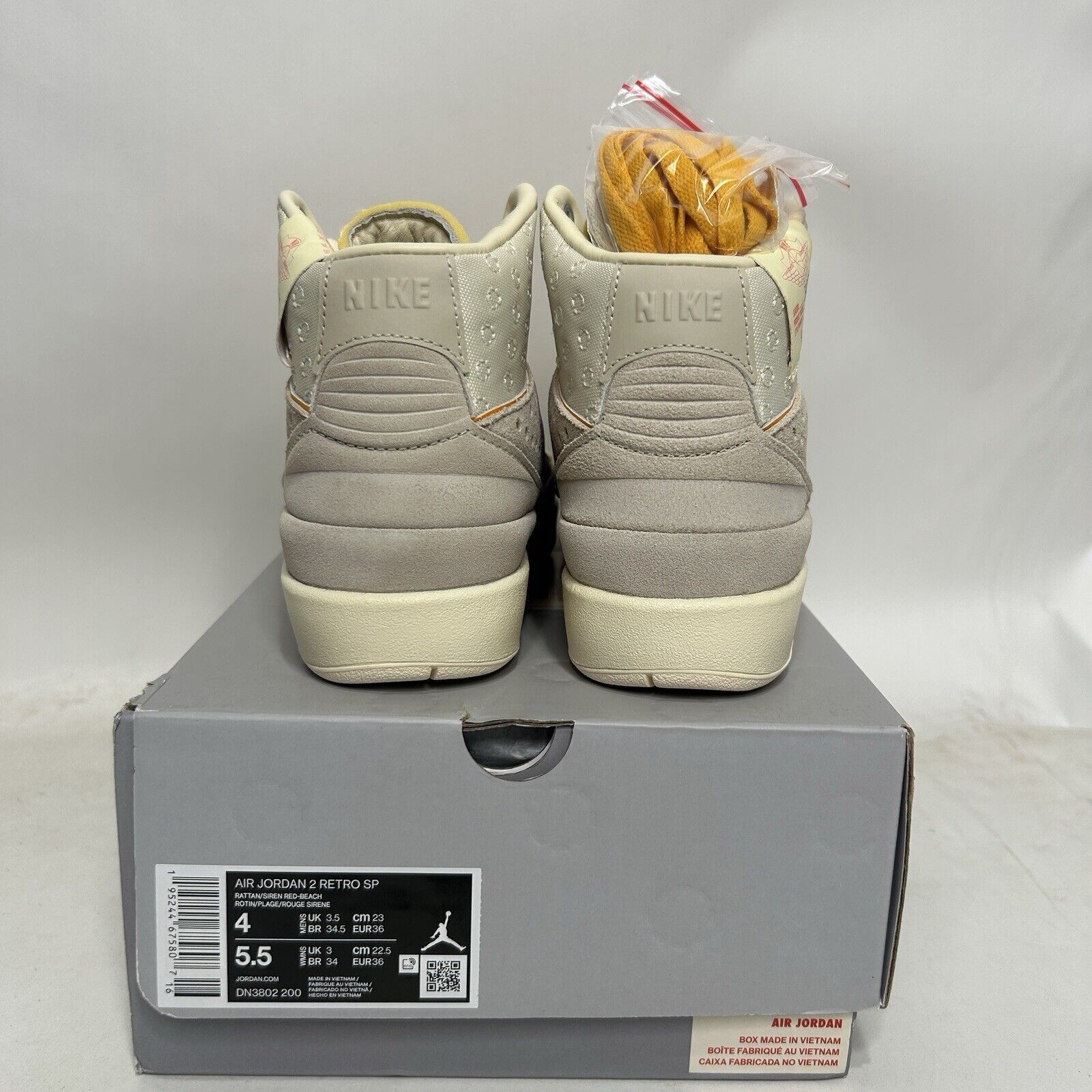 Jordan Brand Nike Air Jordan 2 Retro SP X Union LA “Rattan” 2024 Size US 5.5 / IT 35.5 - 4 Thumbnail