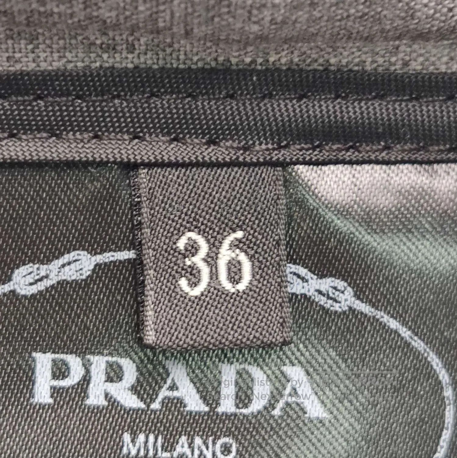 Prada Prada Grey Pleated Wool Midi Skirt . Size 35" - 6 Thumbnail