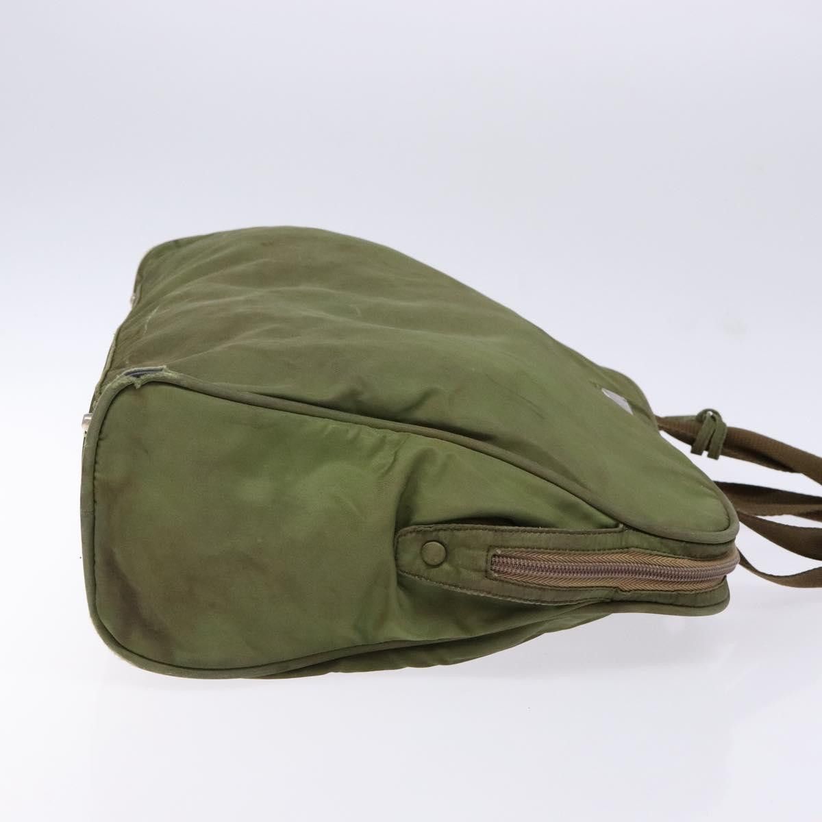Prada PRADA Hand Bag Nylon Green Silver Size ONE SIZE - 4 Thumbnail