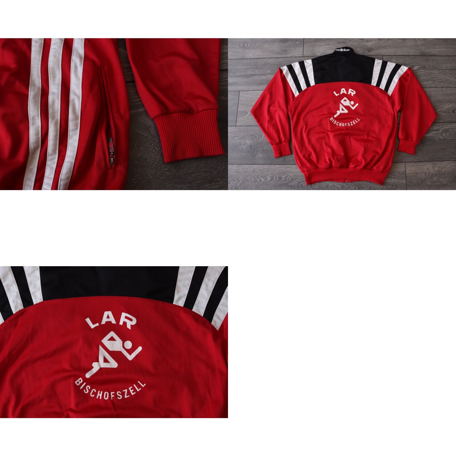 Adidas ADIDAS VINTAGE Football Jacket JERSEY 1996/1998 RED BLACK D3 MENS SMALL 90's Size US S / EU 44-46 / 1 - 8 Thumbnail