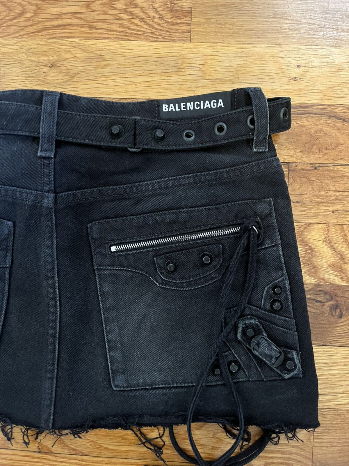 Balenciaga Winter 23 Cagole Mini Skirt Size 25" / US 0 / IT 36 - 4 Thumbnail