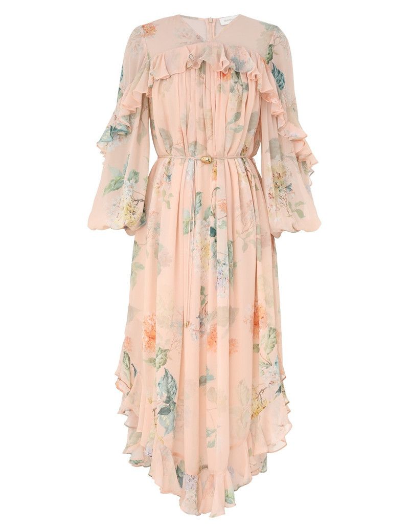 Zimmermann oc11z0226 Illuminate Cape Dress In Multicolor Size M / US 6-8 / IT 42-44 - 1 Thumbnail