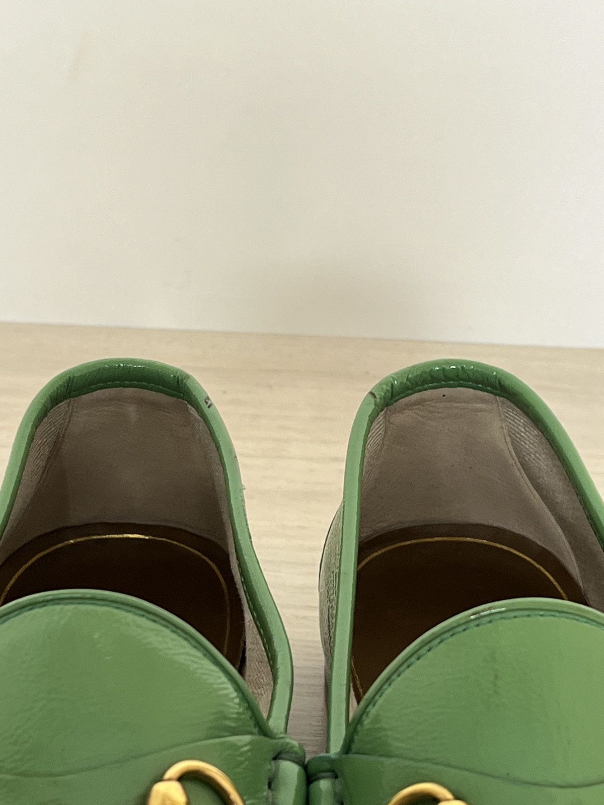 Gucci Teal Patent Leather Horsebit Loafers Size US 9 / EU 42 - 12 Thumbnail