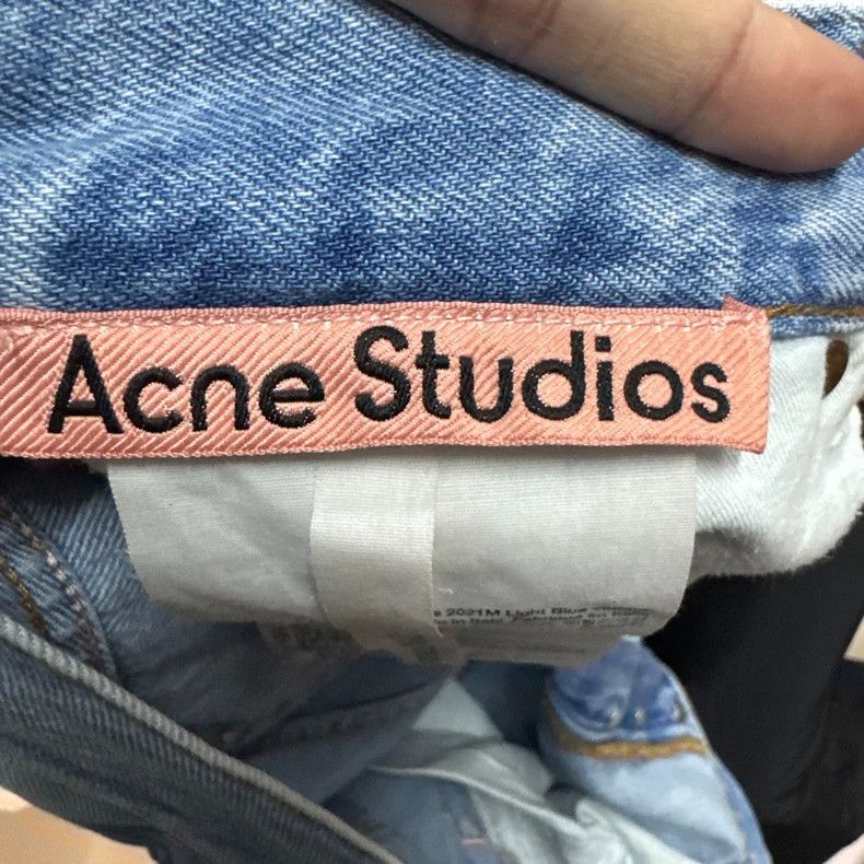Acne Studios acne studios Light blue straight leg jeans 2504-Nextarrow Size US 30 / EU 46 - 3 Thumbnail