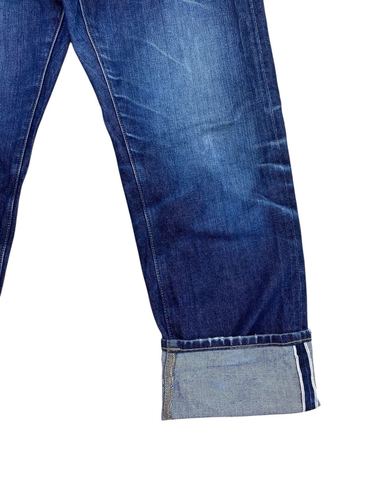 Uniqlo Uniqlo X Selvedge Whiskers Faded Wash Style Straight Jeans Size US 33 - 6 Thumbnail