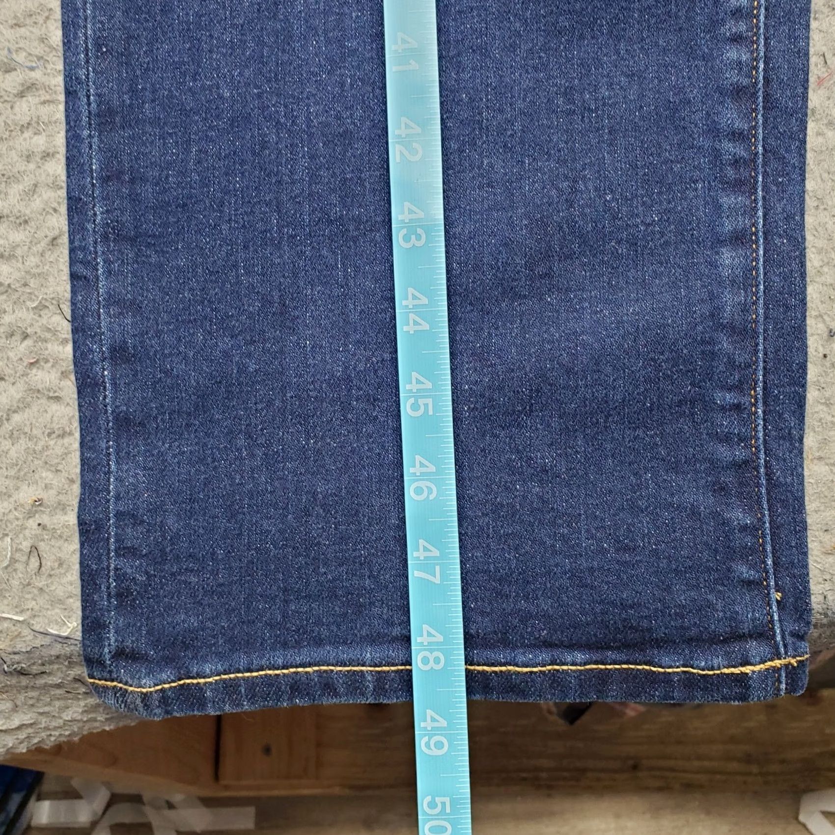 Vintage Mutual Weave Jeans Mens Blue Denim Stretch Faded Athletic Fit Tapered Leg 40x36 Size US 40 / EU 56 - 5 Thumbnail