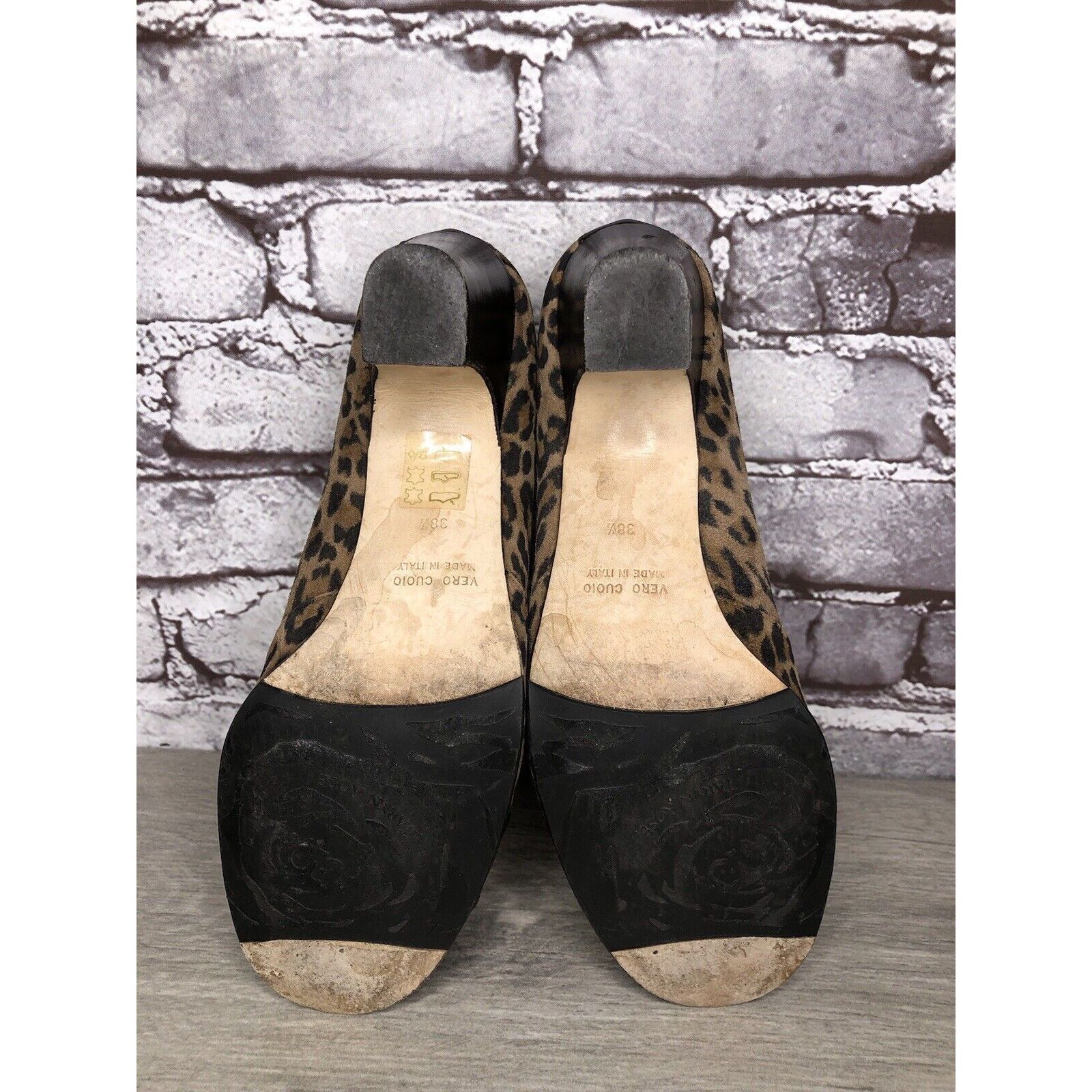 Other Taryn Rose Leopard Print Brown Bow Peep Toe Heels Shoes Wome Size US 9 / IT 39 - 5 Thumbnail