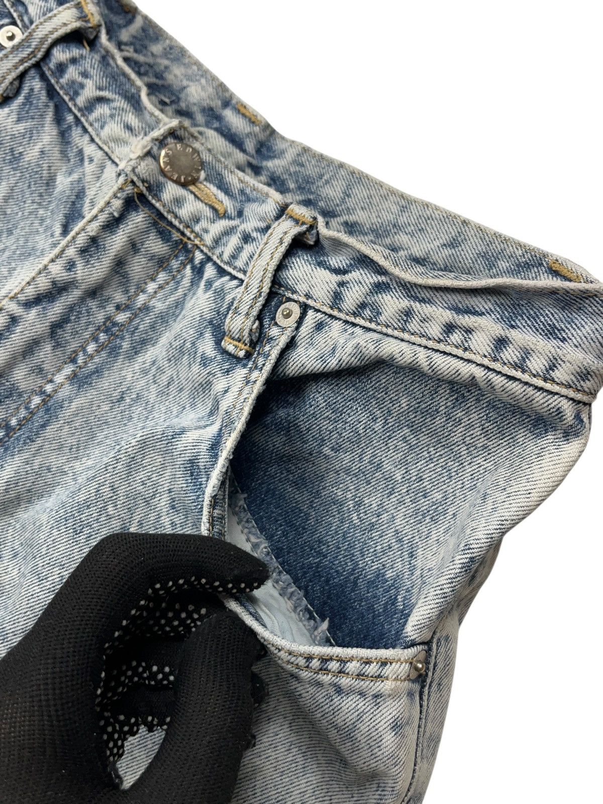 Edwin Vintage 80s Edwin Washed Denim Jeans Distressed Scovill Size US 32 / EU 48 - 12 Thumbnail