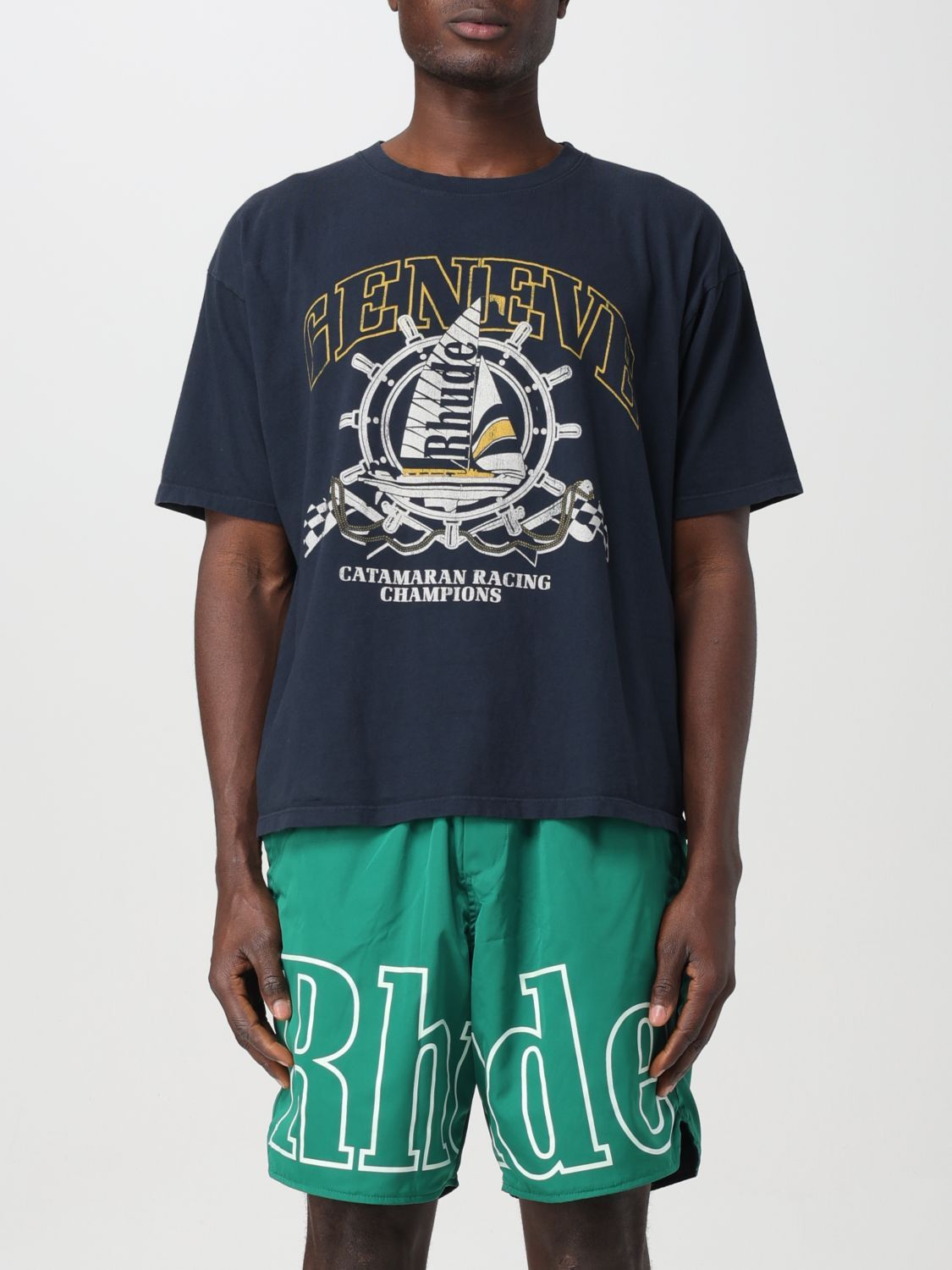 image of Rhude T-Shirt Men Black (Size Large)