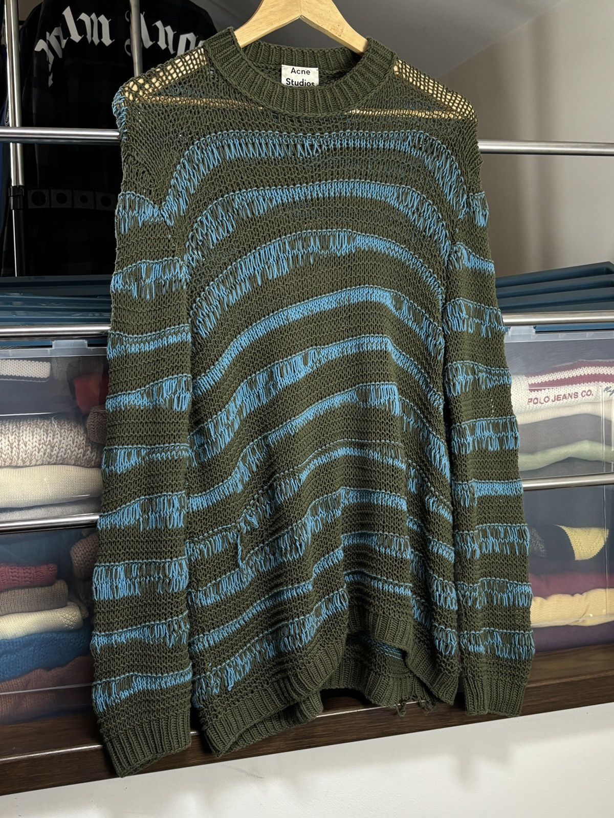 Acne Studios Acne Studios Distressed Crochet Mesh Knit Vintage Sweater Size US XS / EU 42 / 0 - 2 Thumbnail