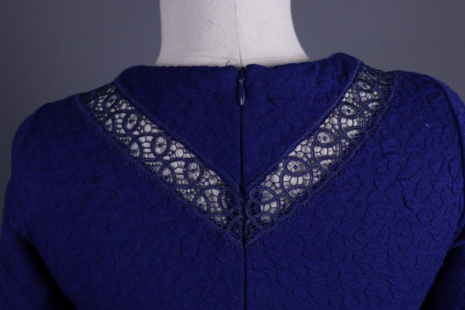 The Kooples The Kooples Blue Embroidered A-Line Dress Size S Size S / US 4 / IT 40 - 11 Thumbnail