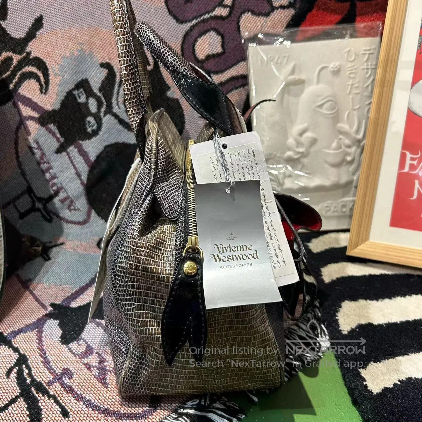 Vivienne Westwood Vivienne Westwood Lizard Print Tote Bag. Size ONE SIZE - 4 Thumbnail